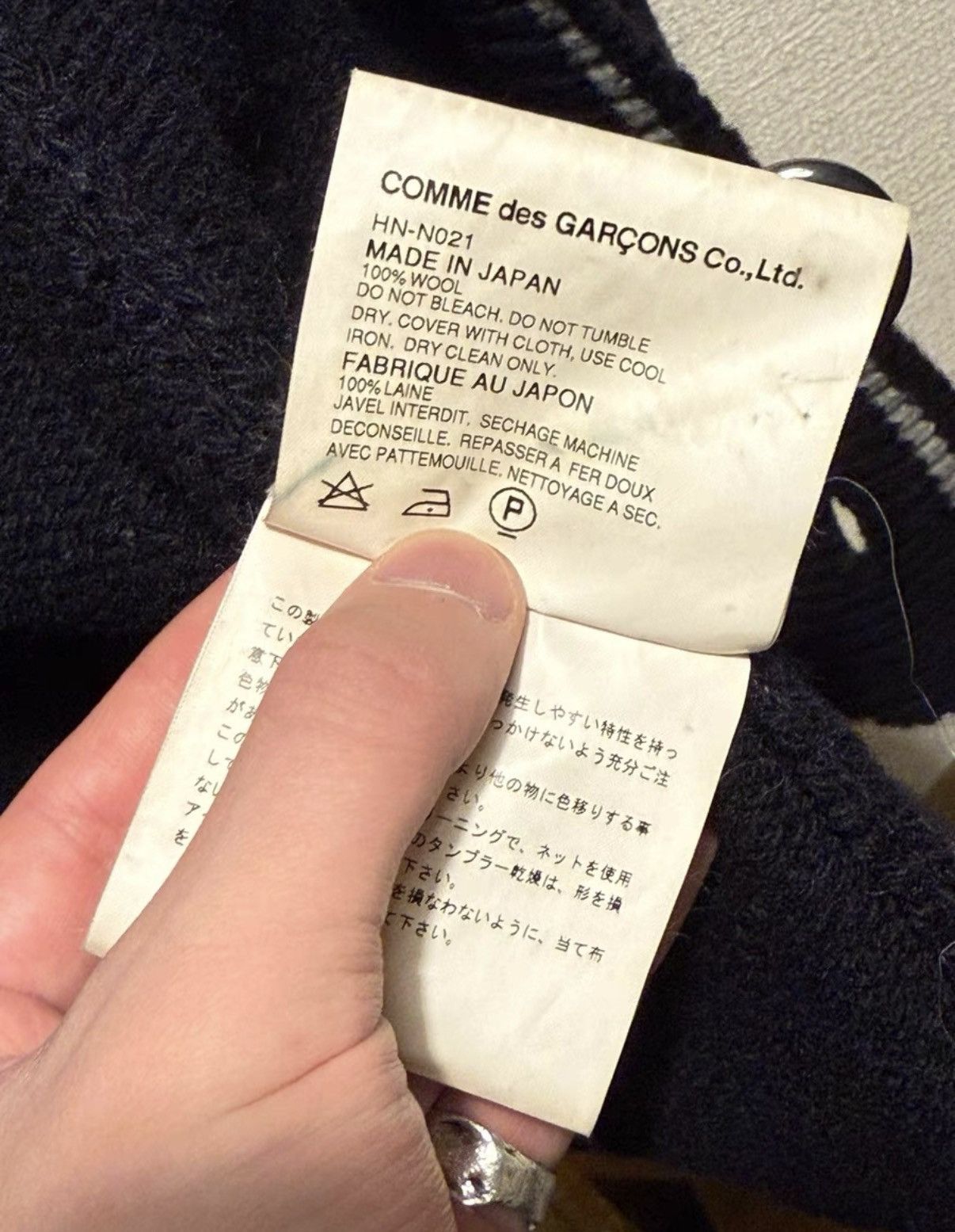 Comme des Garcons COMME des GARCONS HOMME Wool Knit Cardigan K24 Size US M / EU 48-50 / 2 - 8 Thumbnail