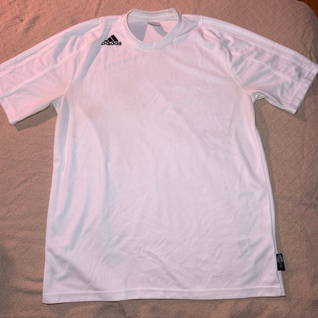 Adidas Adidas White Climalite Dry Fit athletic Jersey Size US S / EU 44-46 / 1 - 1 Thumbnail