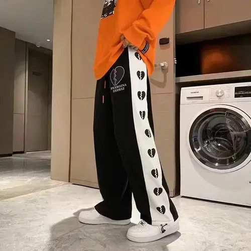 VIBE Men Sweatpants Fashion Print Straight Style Size US 32 / EU 48 - 1 Thumbnail