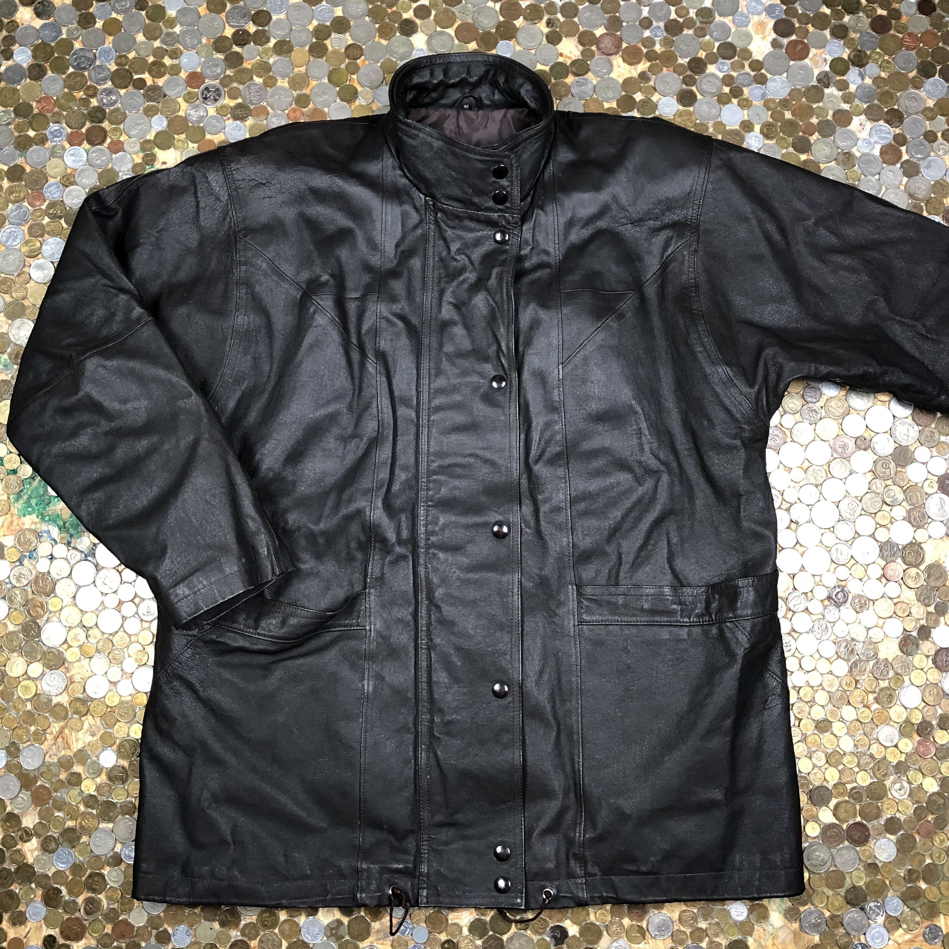 Vintage Vintage Leather Jacket Coat 90's Size US L / EU 52-54 / 3 - 1 Thumbnail