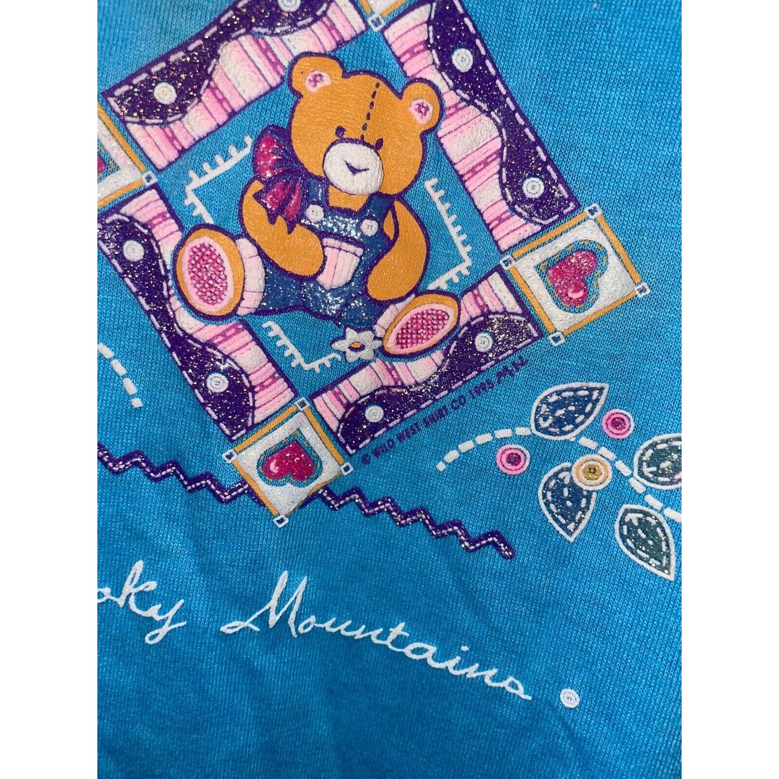 Jerzees Vintage Gatlinburg Shirt Smoky Mountains Blue VTG 90s Large Size US L / EU 52-54 / 3 - 5 Thumbnail