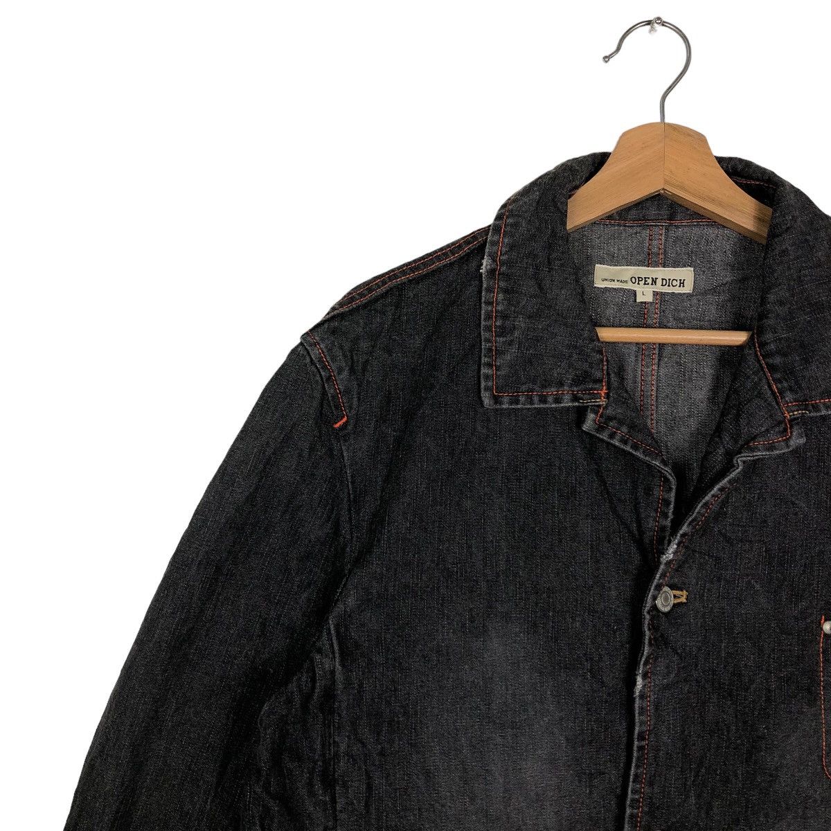 Japanese Brand 🔥90’s Denim Work Jacket Union Made Open Dich Sugar Cane Size US L / EU 52-54 / 3 - 7 Thumbnail