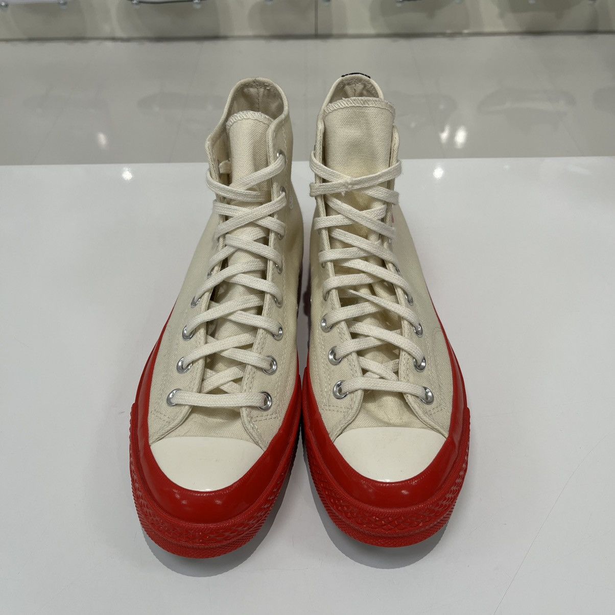 Comme des Garcons PLAY × Converse Converse Chuck Taylor All Star 70 Hi x CDG Play Red Midsole Size US 9 / EU 42 - 9 Thumbnail