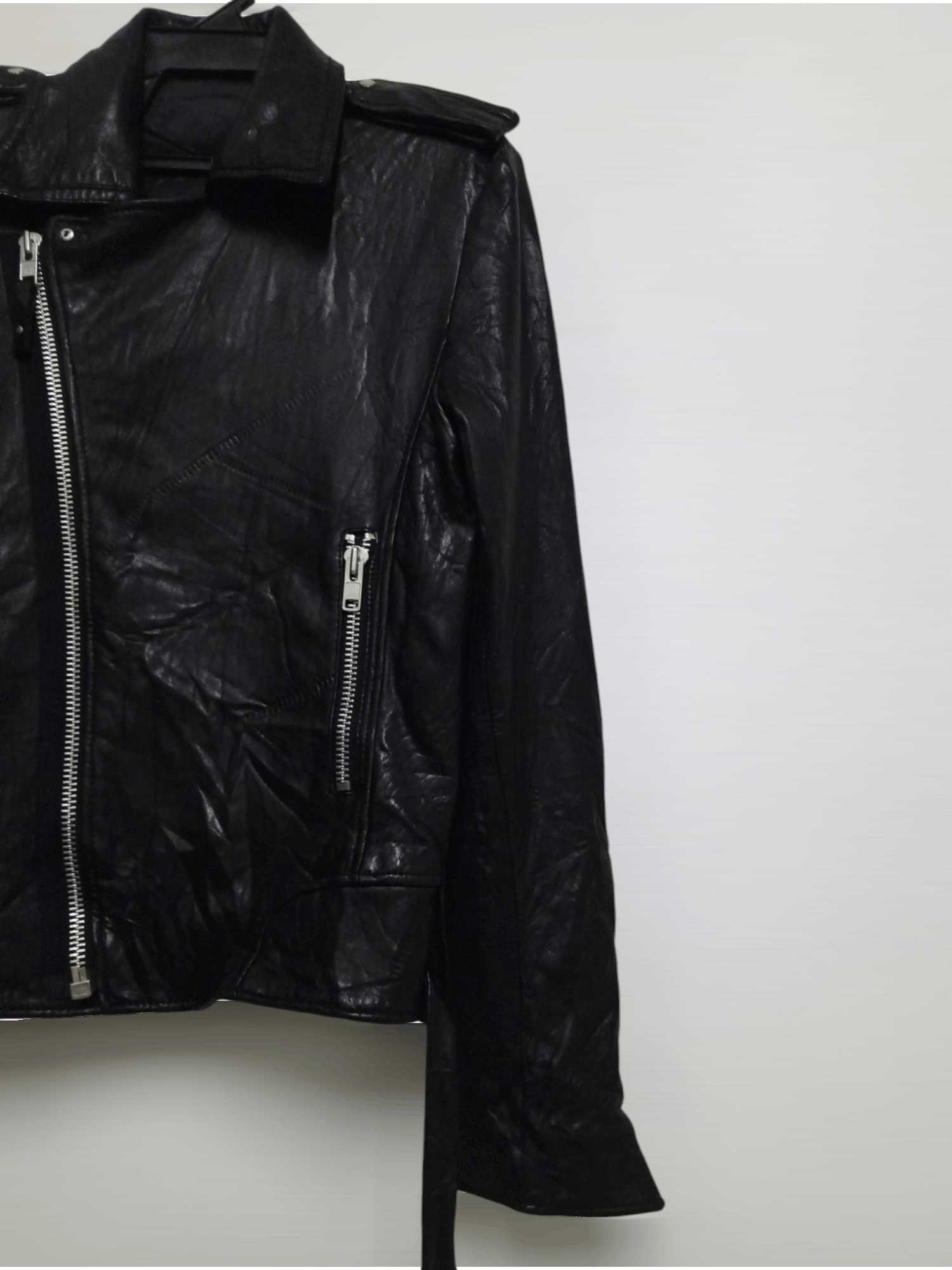 Genuine Leather FULL BLACK JACKET RIDE Size US L / EU 52-54 / 3 - 3 Thumbnail