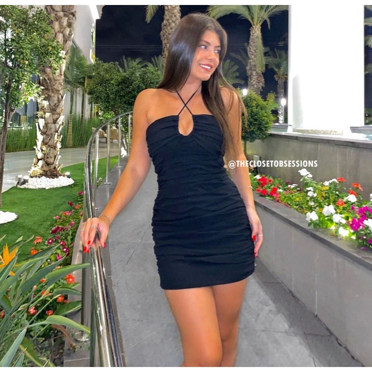 ZARA BLOGGER FAVE!!! Short Fitted Dress with Ties NWT - crrs.pl