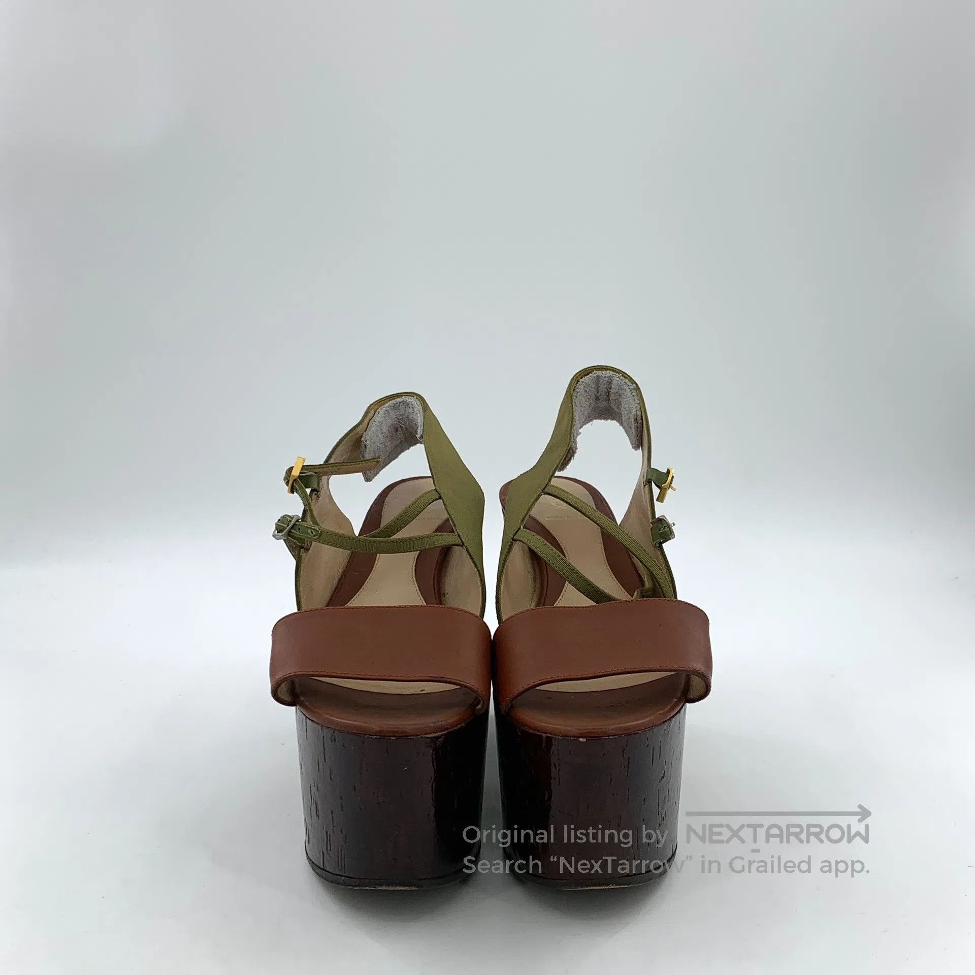 Fendi FENDI Colorful one-strap buckle design thick sole sandals| Size US 8.5 / IT 38.5 - 3 Thumbnail
