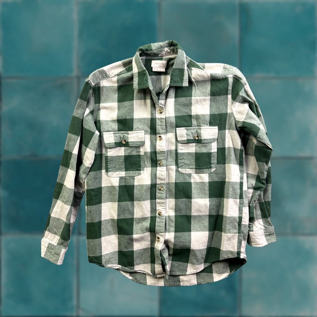 Brixton Brixton Shirt Womens XS Green Plaid Flannel Long Sleeve Button Front Casual Size XS / US 0-2 / IT 36-38 - 1 Thumbnail
