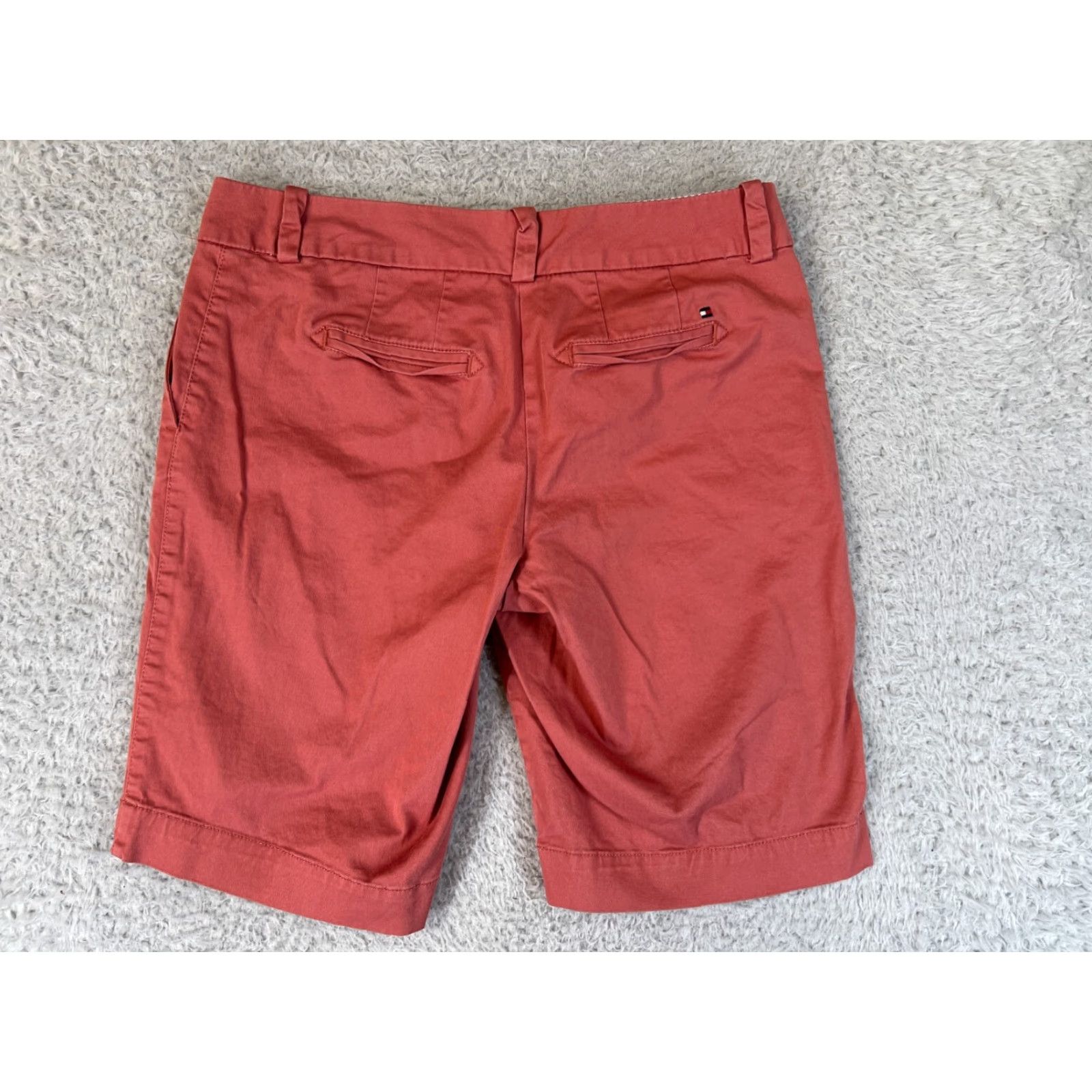 Tommy Hilfiger Tommy Hilfiger Womens Shorts 4 Pink Chino Casual Pockets Cotton Blend Size 30" / US 8 / IT 44 - 2 Thumbnail
