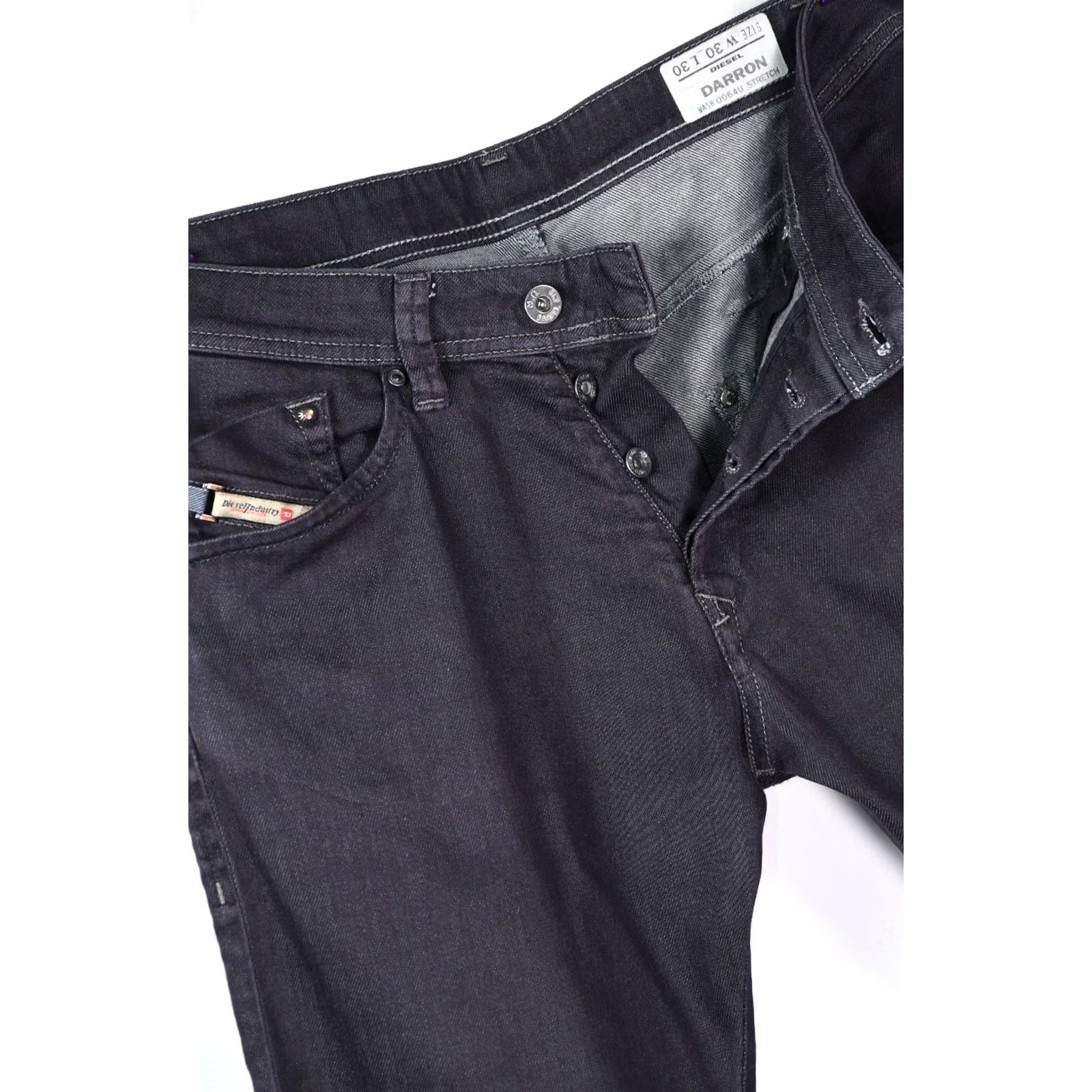 Diesel Diesel Darron 0064U Stretch Jeans size W30 L30 Men Regular Blue 98% Cotton 2% Elastane 5-Pocket Design Vintage No Way to go Size US 30 / EU 46 - 7 Thumbnail