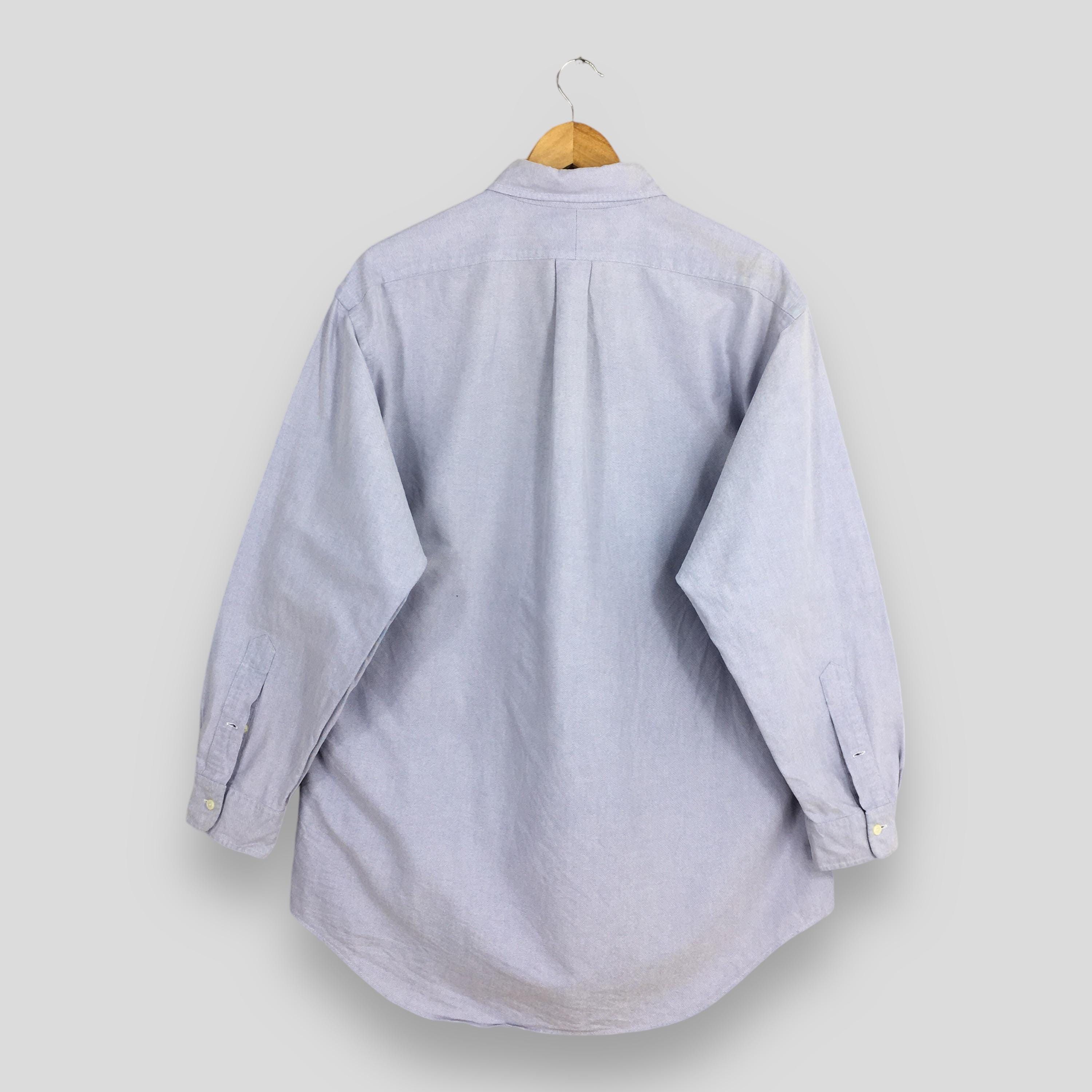 Polo Ralph Lauren × RRL Ralph Lauren × Ralph Lauren Vintage Ralph Lauren Blue Casual Shirt XLarge Size US XL / EU 56 / 4 - 6 Thumbnail