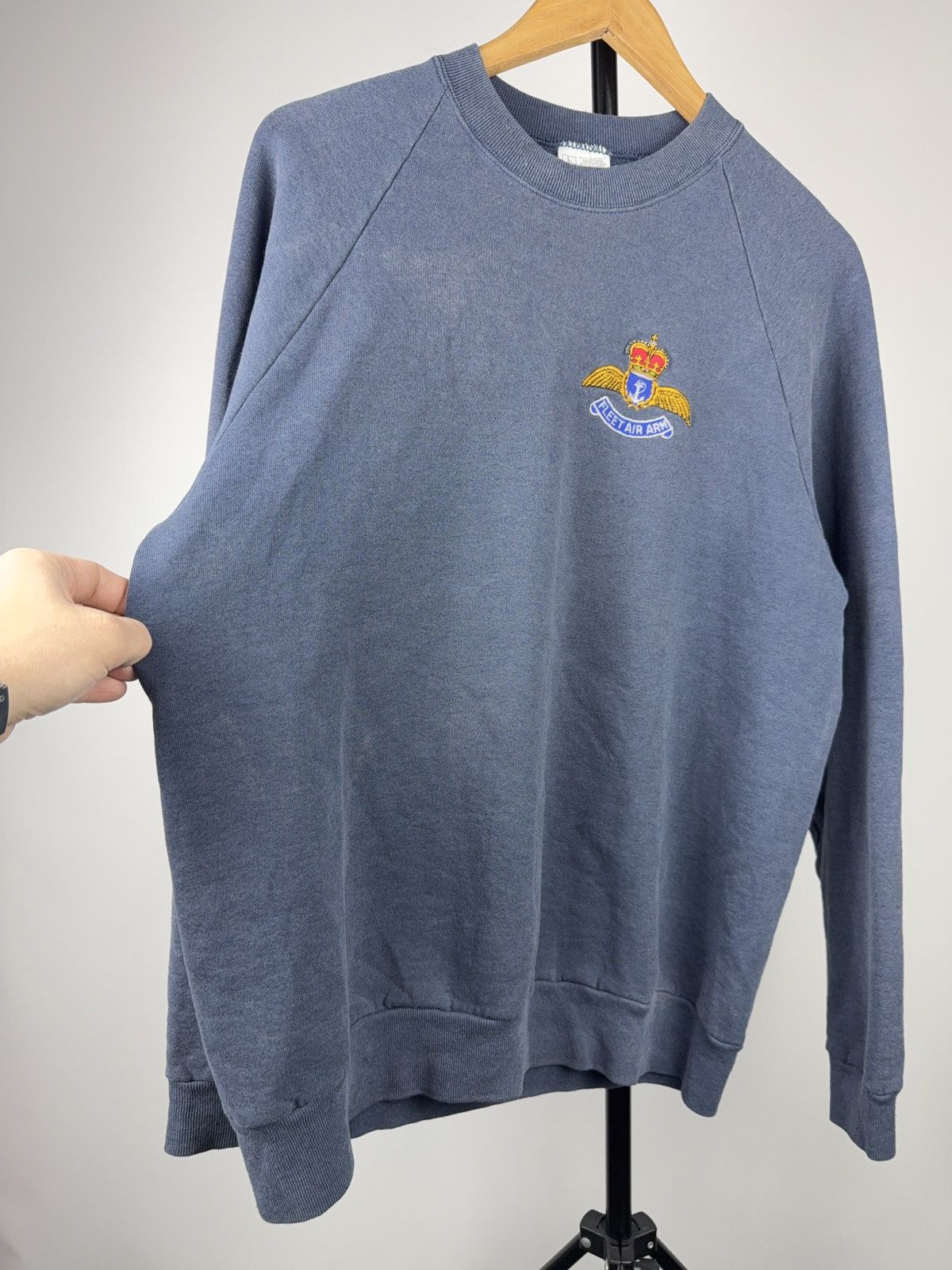Vintage 90s 🦅🌊 Rare Vintage Fleet Air Arm Embroidered Sweatshirt Size US L / EU 52-54 / 3 - 5 Thumbnail