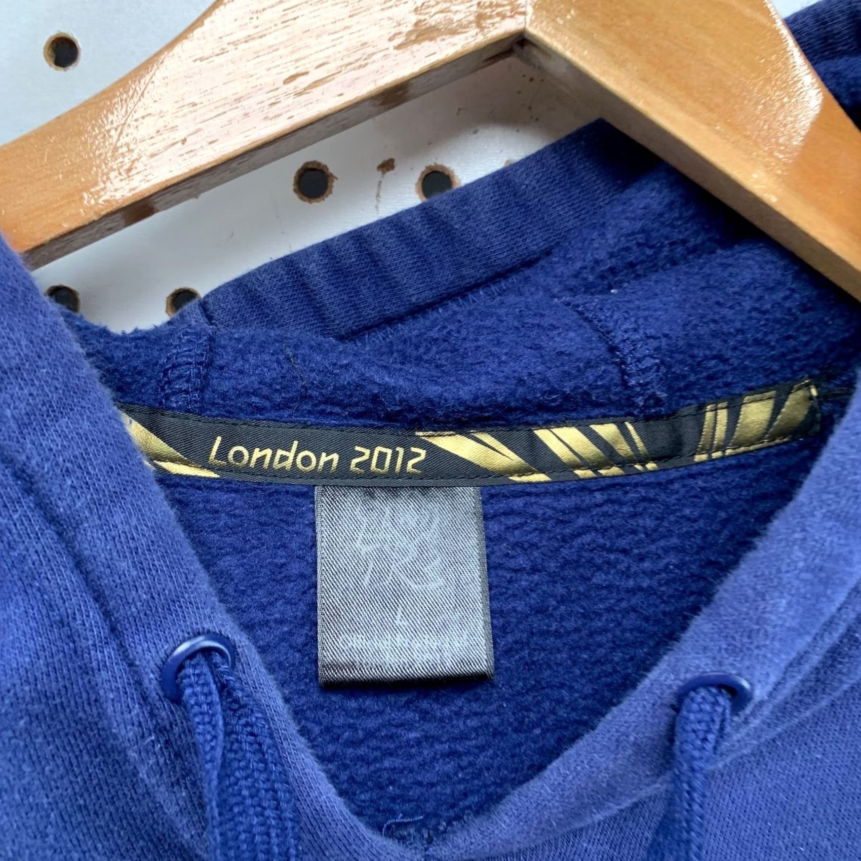 Vintage London Olympic Games Hoodie Sweatshirt Mens Large Blue 2012 Fleece Hooded Size US L / EU 52-54 / 3 - 3 Thumbnail