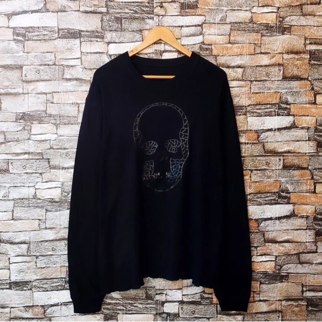 Lucien Pellat Finet Skull Long Sleeve Tshirt