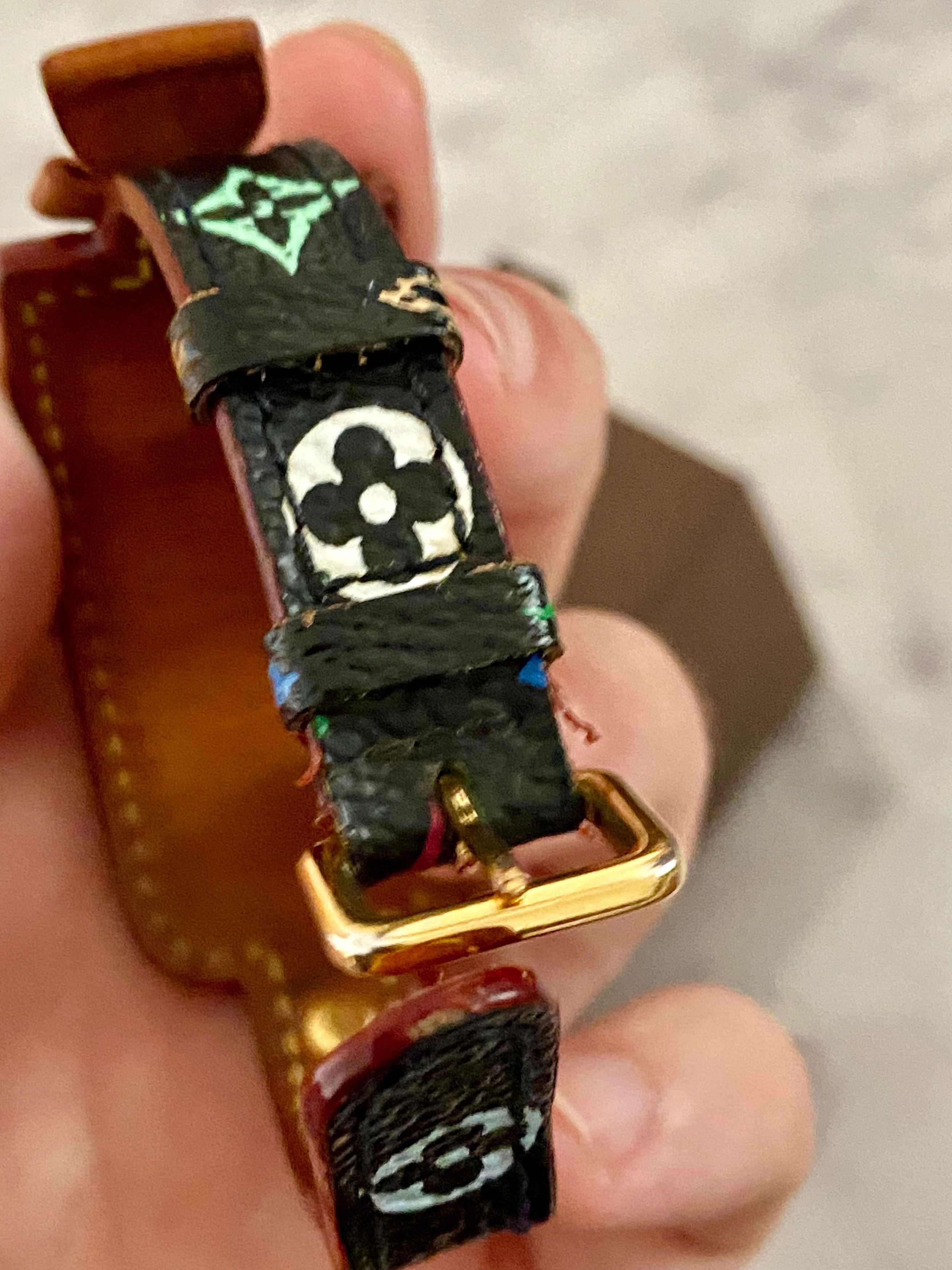 Louis Vuitton × Takashi Murakami Louis Vuitton X Murakami Gold Plated 2005 Monogram Bracelet Size ONE SIZE - 7 Thumbnail