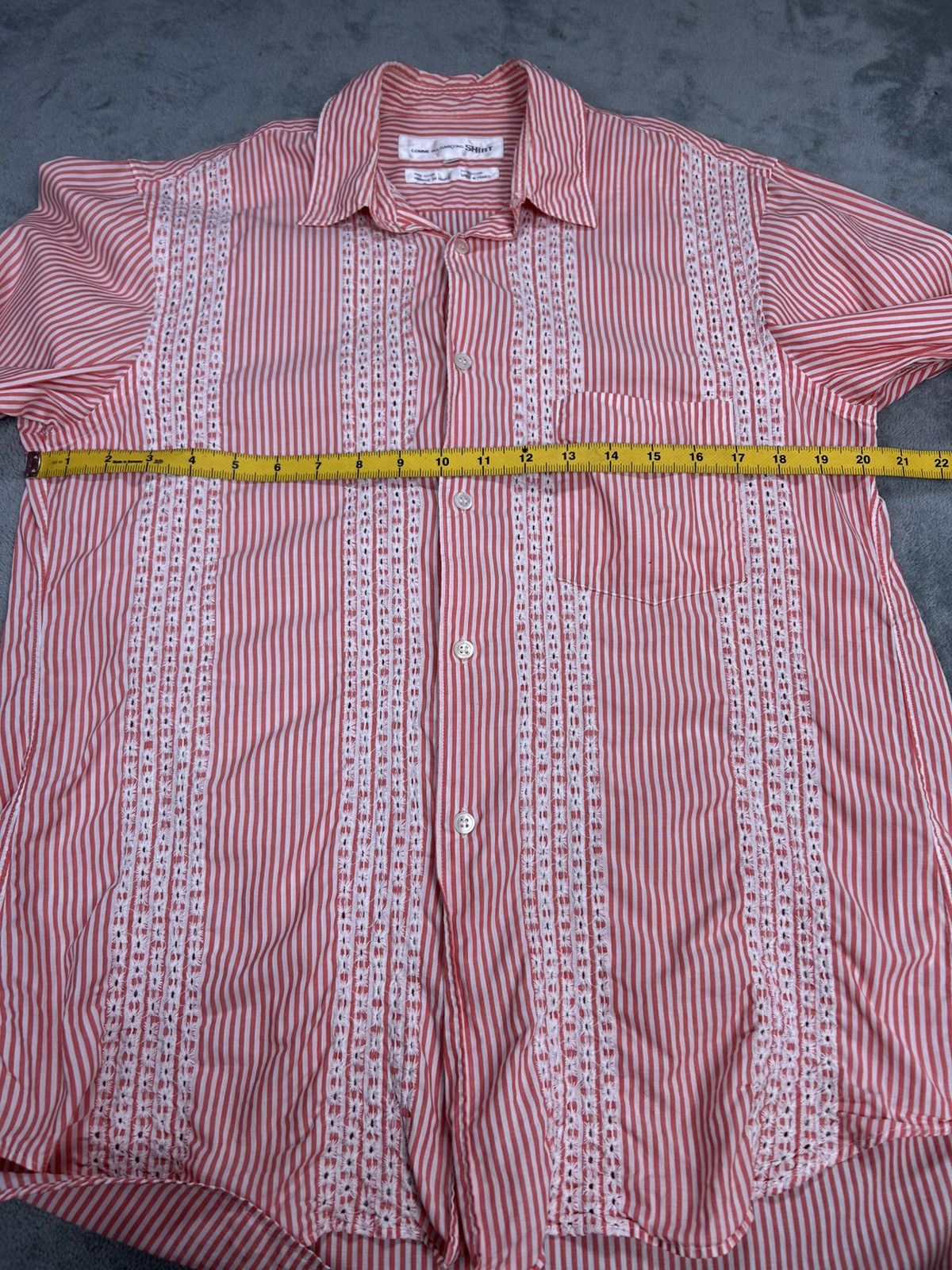 Comme des Garcons SHIRT Comme des Garcons Shirt Strip Button up Size US M / EU 48-50 / 2 - 10 Thumbnail