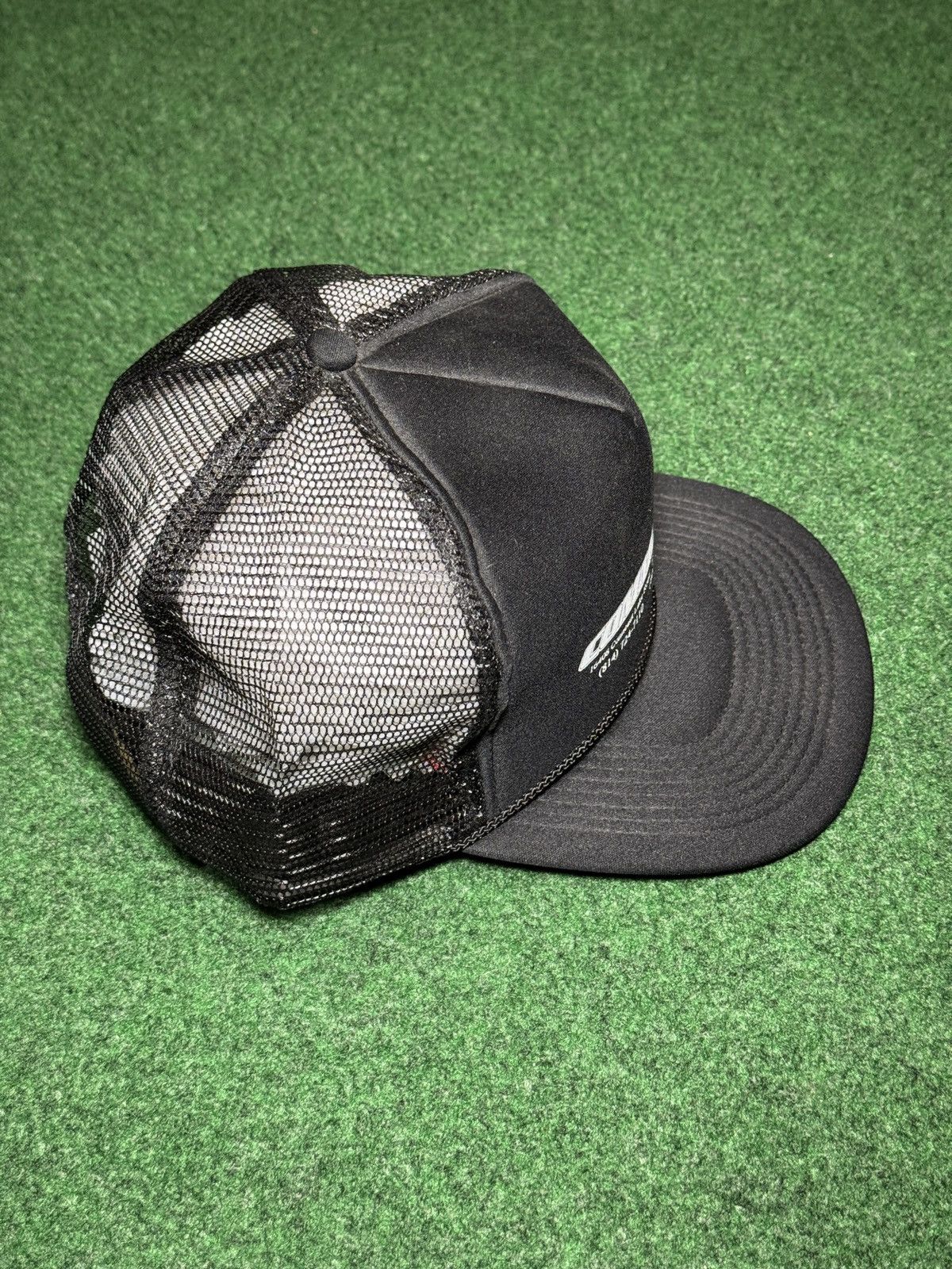 Vintage Community Vintage Black Trucker Mesh 90s Snapback Hat Size ONE SIZE - 2 Thumbnail
