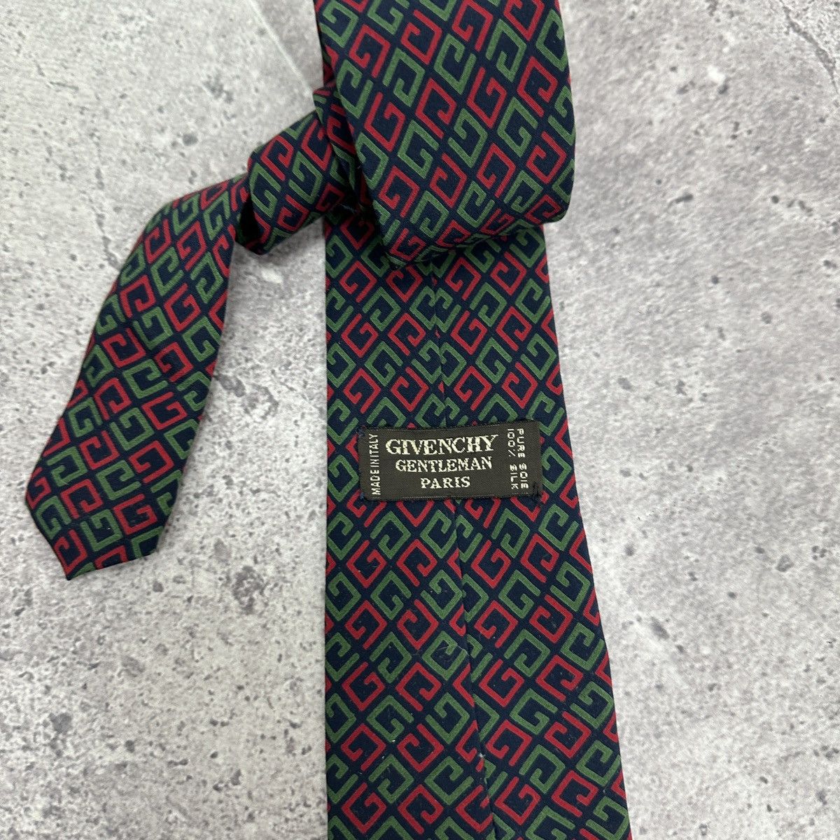 Vintage Vintage 90s Givenchy Gentleman Paris Monogram silk tie y2k Size ONE SIZE - 6 Thumbnail