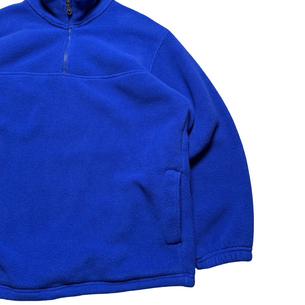 Lands' End Lands' End Size M Blue Fleece 1/2 Zip Sweat Shirt Size M / US 6-8 / IT 42-44 - 2 Thumbnail