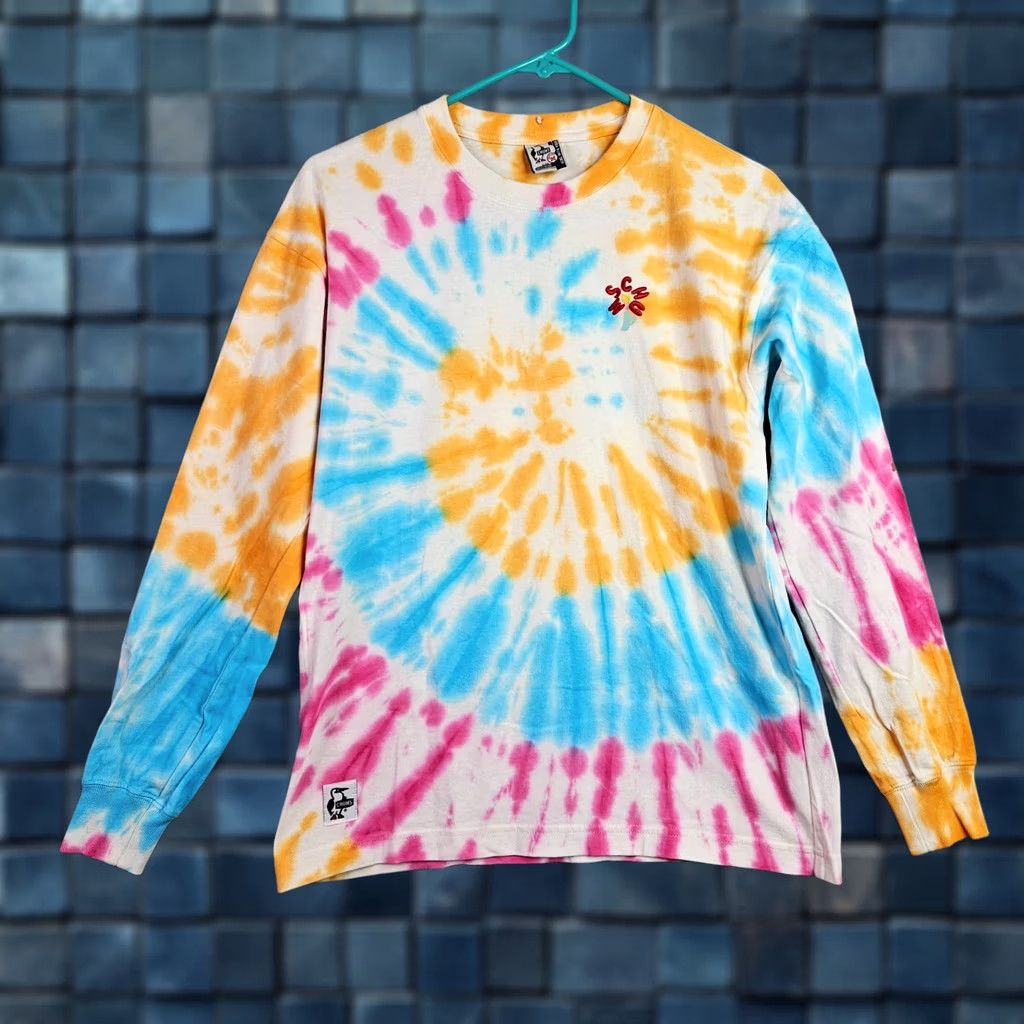 Chums CHUMS Apparel Shirt Womens M Tie Dye Long Sleeve Size Multicolor Graphic Casual Tee Size M / US 6-8 / IT 42-44 - 1 Thumbnail