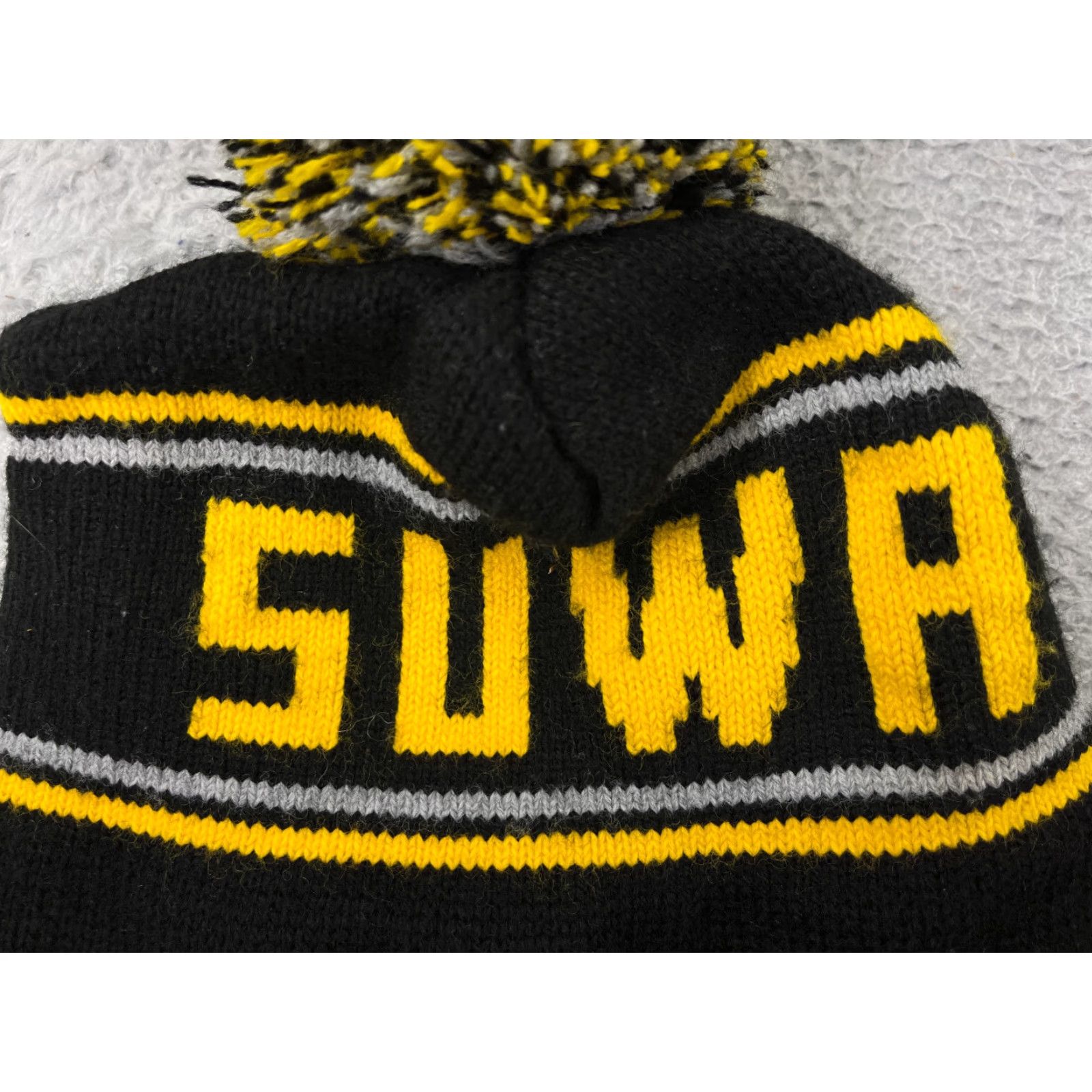 Vintage SOUTHERN UTAH WILDERNESS ALLIANCE Beanie Hat Adult One Size Black Knit Pom - Unisex Adults, Beanie, Casual, Travel Size ONE SIZE - 2 Thumbnail