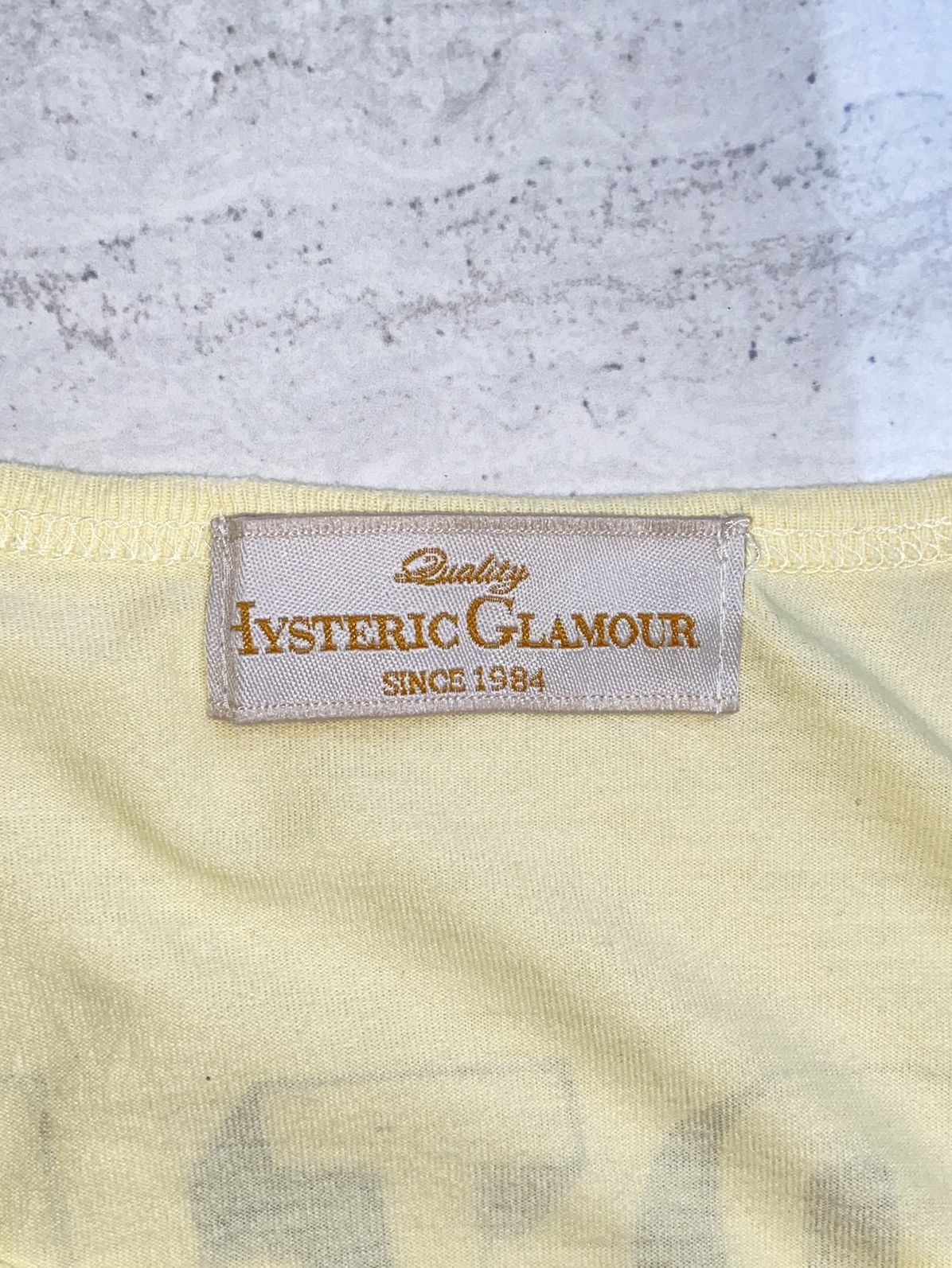 Hysteric Glamour HYSTERIC GLAMOUR Yellow T-shirt Size US XS / EU 42 / 0 - 12 Thumbnail
