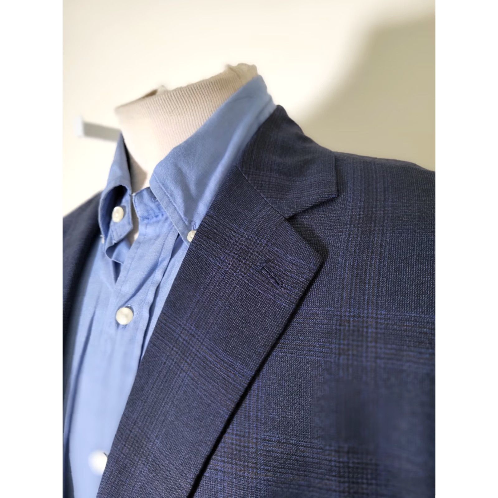 Hart Schaffner Marx Hart Schaffner Marx NY Fit 48R red Blue Plaid 2-piece DRAGO Suit Jacket Pants Size 48R - 5 Thumbnail