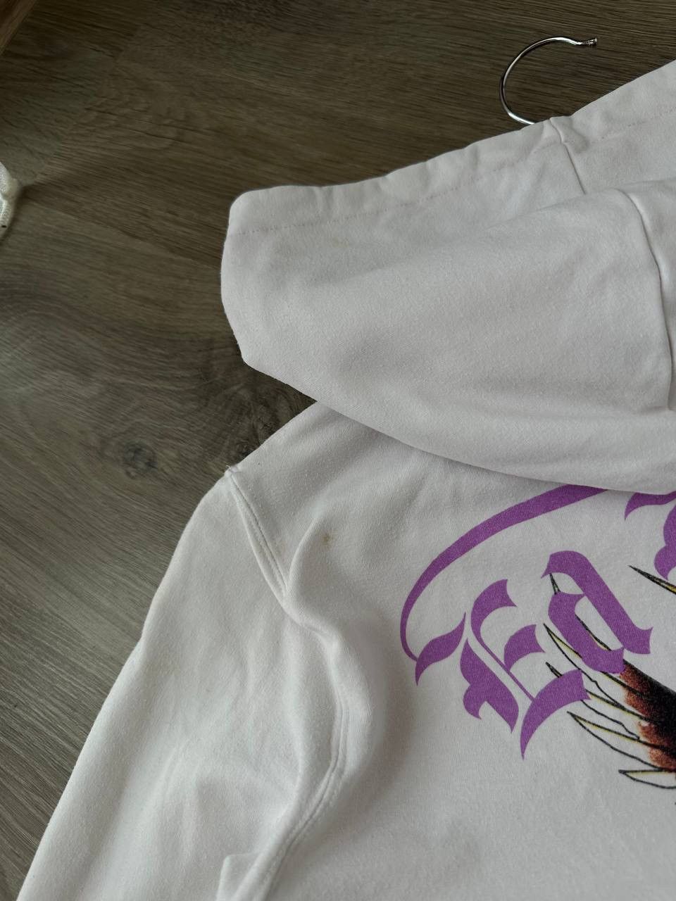Ed Hardy Vintage Ed Hardy Christian Audigier White Hoodie Size US S / EU 44-46 / 1 - 5 Thumbnail