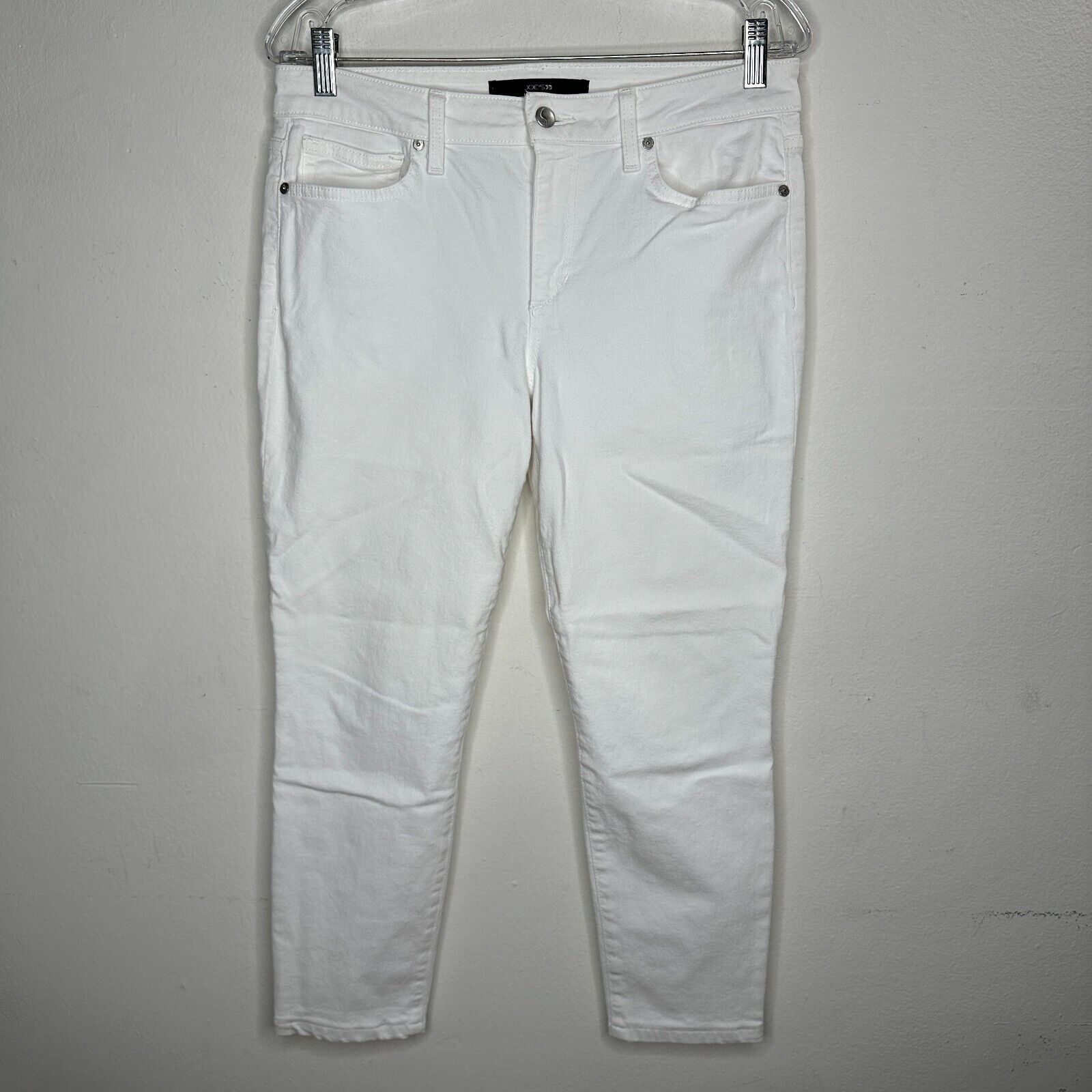Other Joe's Jeans White Low-Rise Skinny Ankle Juliet Crop Jeans 30 Size 30" / US 8 / IT 44 - 1 Thumbnail