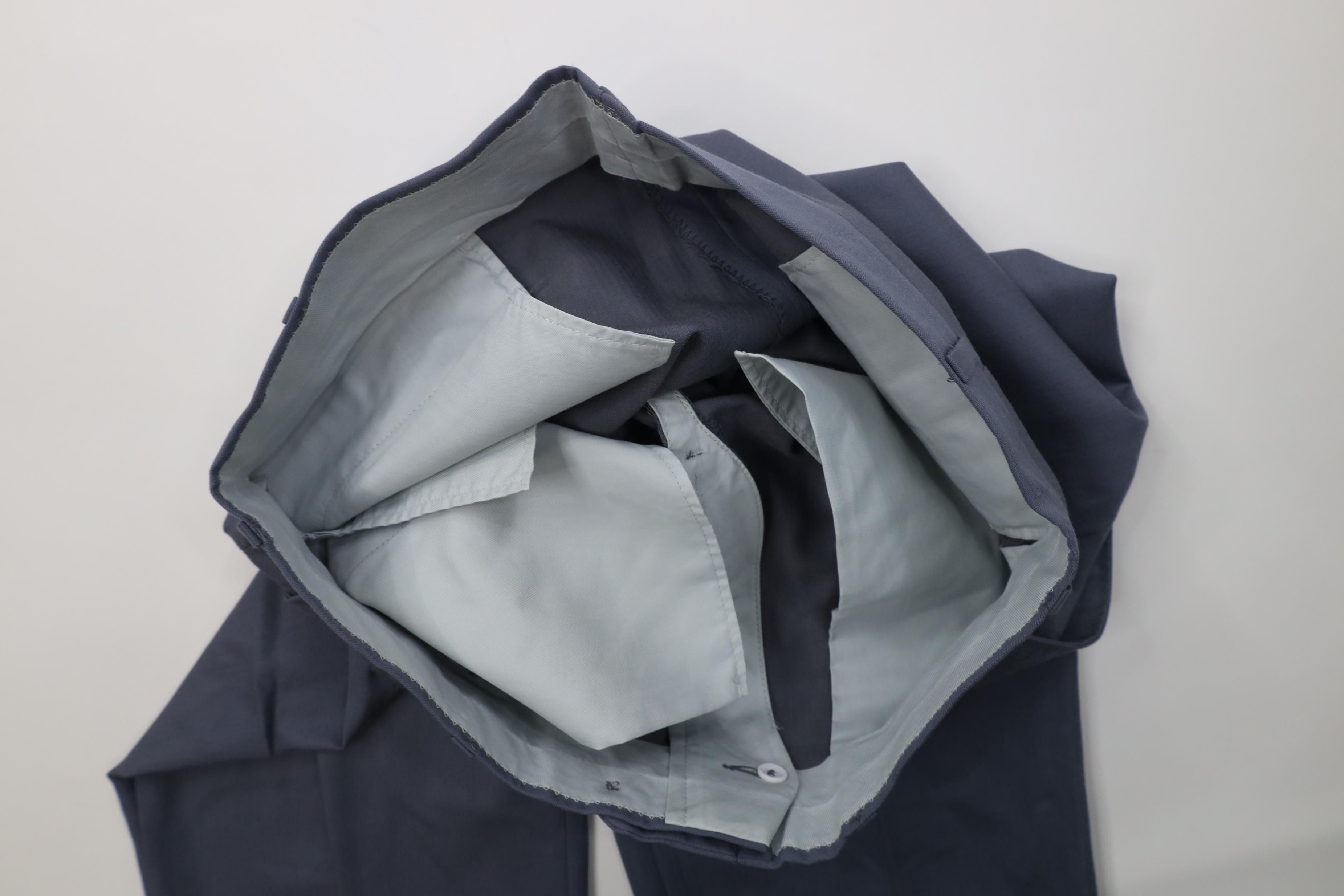 Vintage Vintage 70s Herringbone Wide Leg Chino Pants Steel Blue USA Size US 36 / EU 52 - 7 Thumbnail
