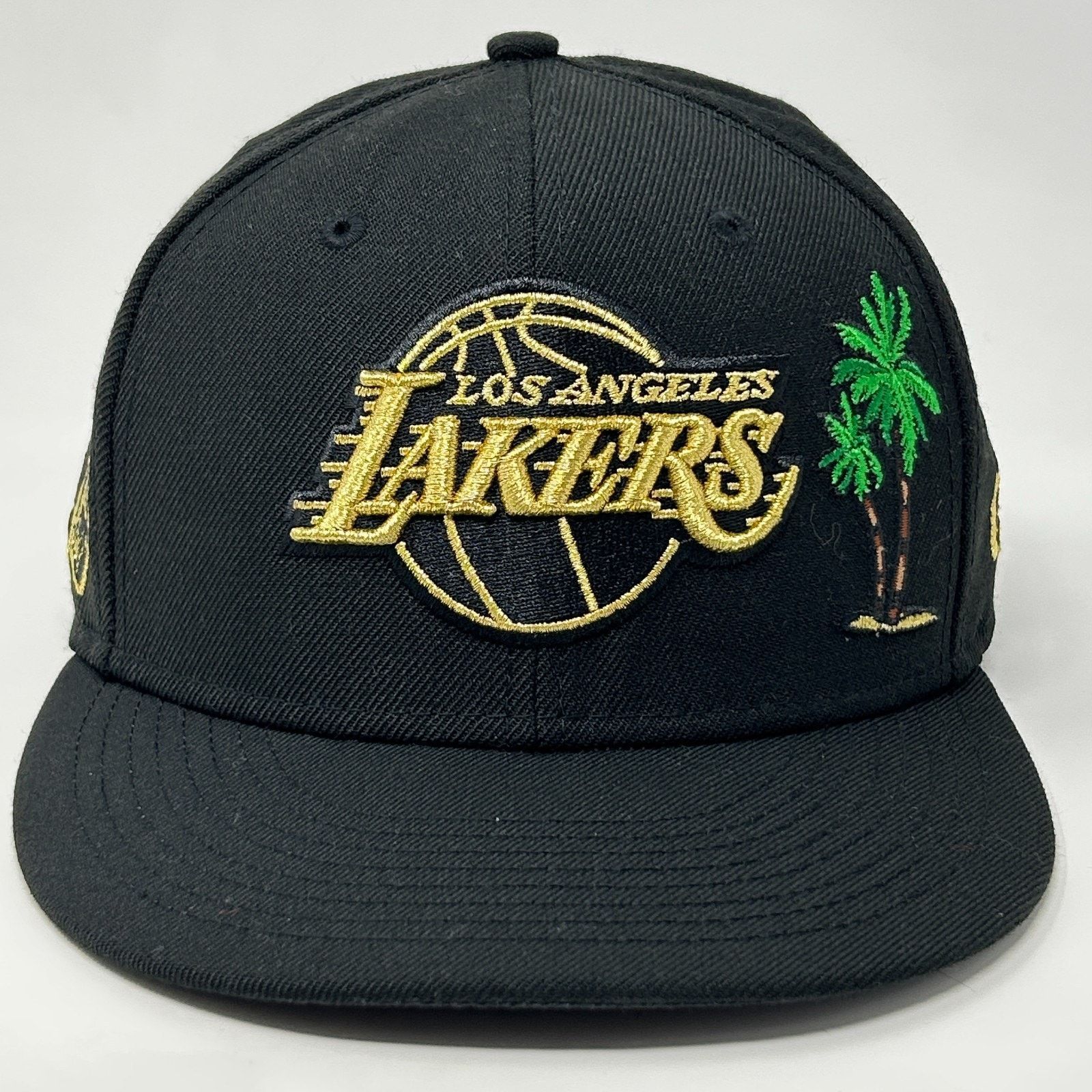 New Era Los Angeles LA Lakers Hat Cap Taco Palm New Era Fitted 7 1/2 Size ONE SIZE - 9 Thumbnail