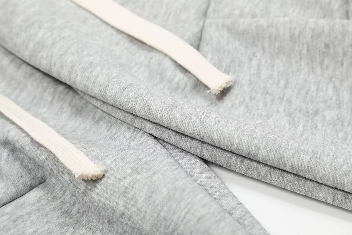 Japanese Brand Elastic Waist Padded Pleated Casual Sweatpants Wide leg Size US 31 - 5 Thumbnail
