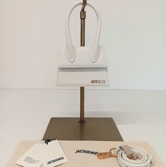 Jacquemus Jacquemus Le Chiquito Moyen Top-Handle Leather Bag - White Size ONE SIZE - 1 Thumbnail