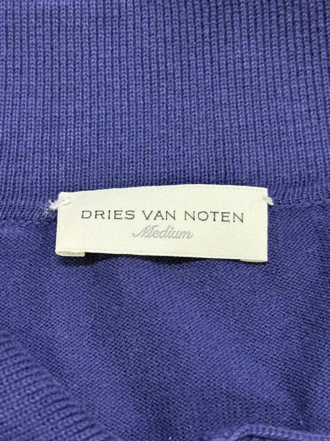Dries Van Noten Dries Van Noten Blue Minimalist Cardigan Size US L / EU 52-54 / 3 - 7 Thumbnail