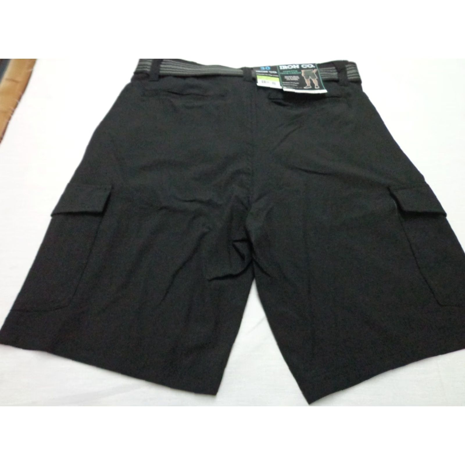Vintage IRON CO. Warder Cargo Shorts Belted Black Size 30 NEW Men Cargo Shorts Belted Black 30 NEW Size US 30 / EU 46 - 3 Thumbnail