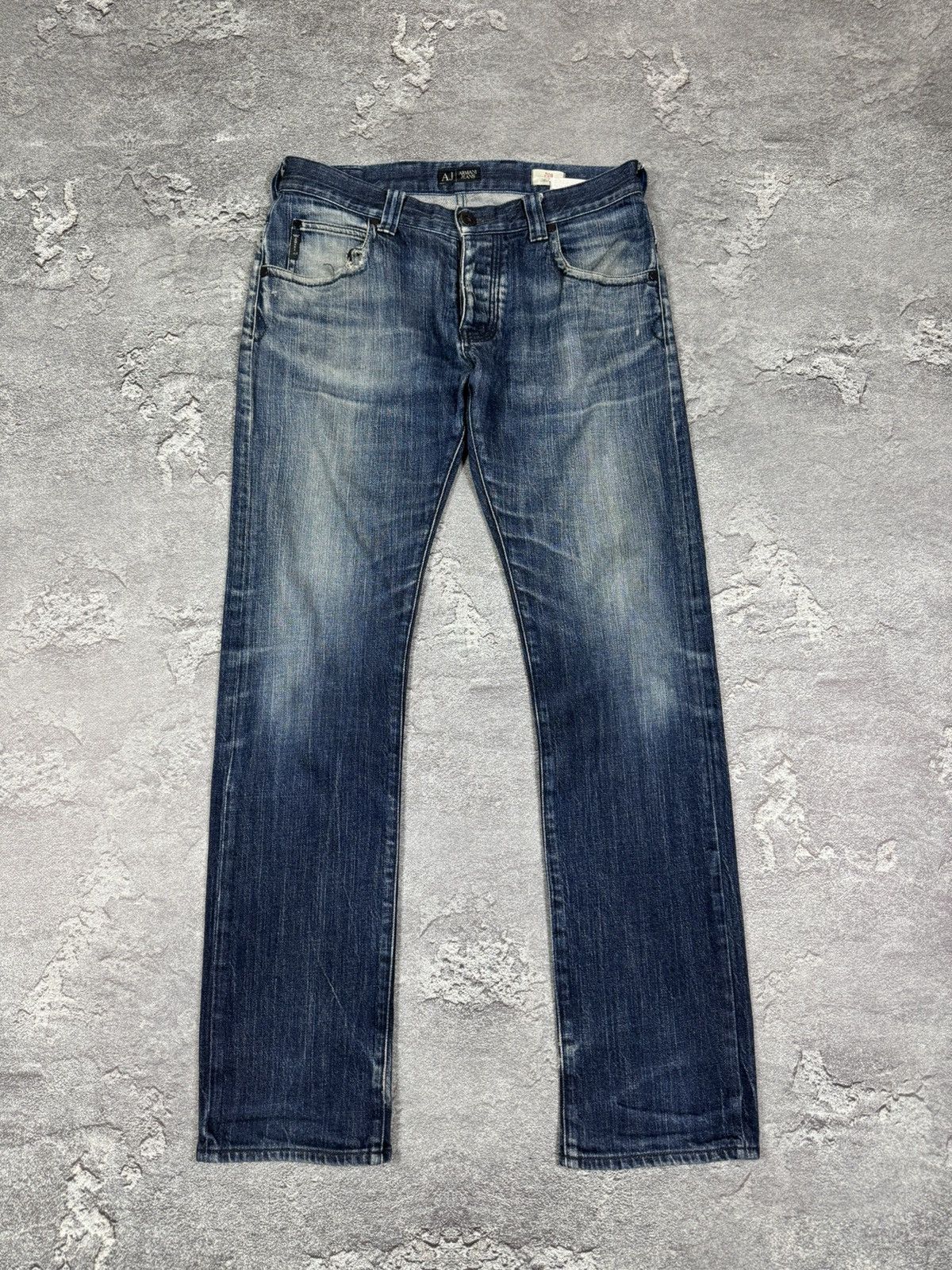 Armani Armani Jeans Straight Blue Denim Jeans Size 31 2000s Y2K Size US 31 - 1 Thumbnail