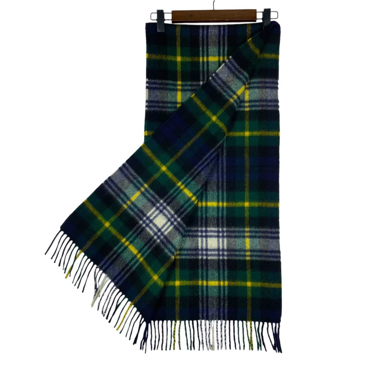 Burberry × Vintage Vintage Burberry Nova Checked Cashmere Scarf Muffler Size ONE SIZE - 4 Thumbnail