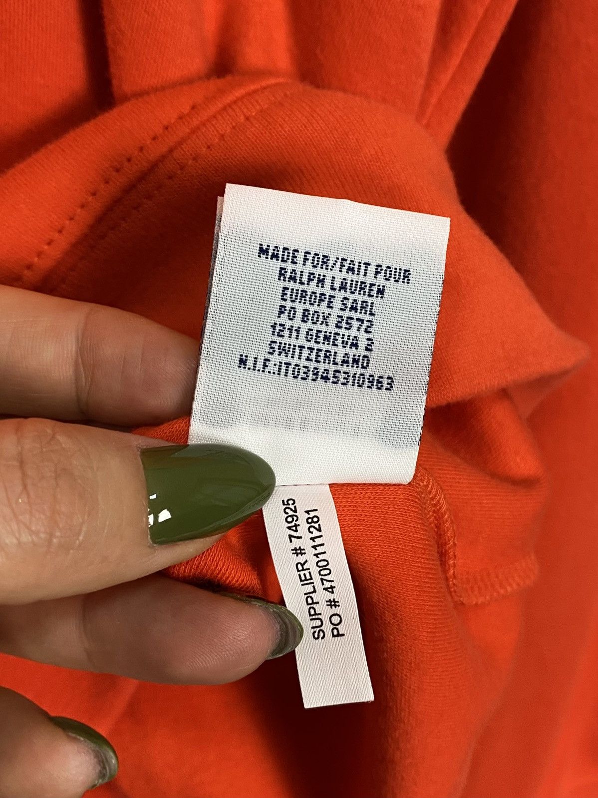 Polo Ralph Lauren Polo Ralph Lauren High Neck Jumper Sweater Zip Size L Orange Size US L / EU 52-54 / 3 - 7 Thumbnail