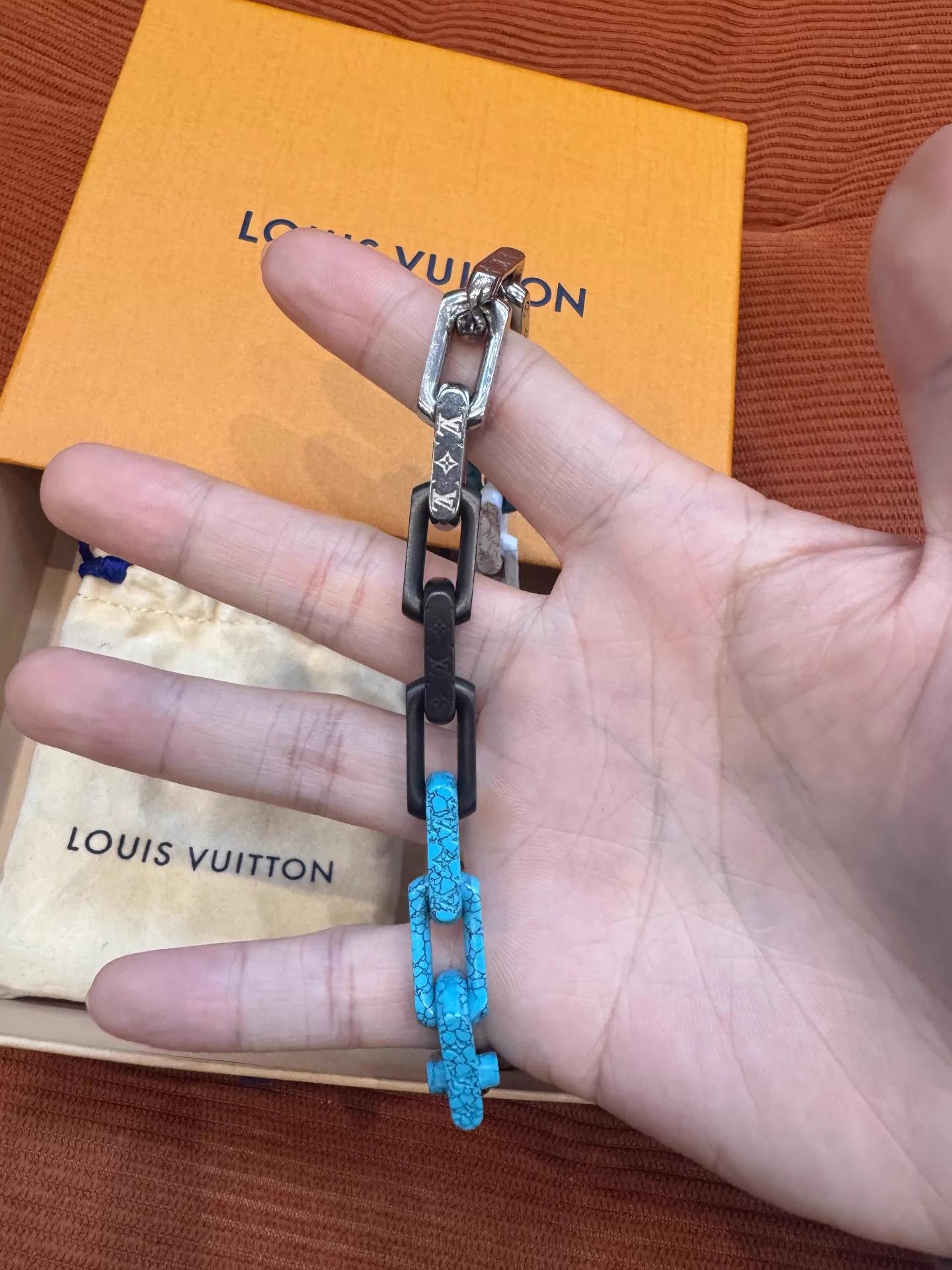 Louis Vuitton LV Monogram Chain Bamboo BWB Colorblock Necklace Size ONE SIZE - 4 Thumbnail