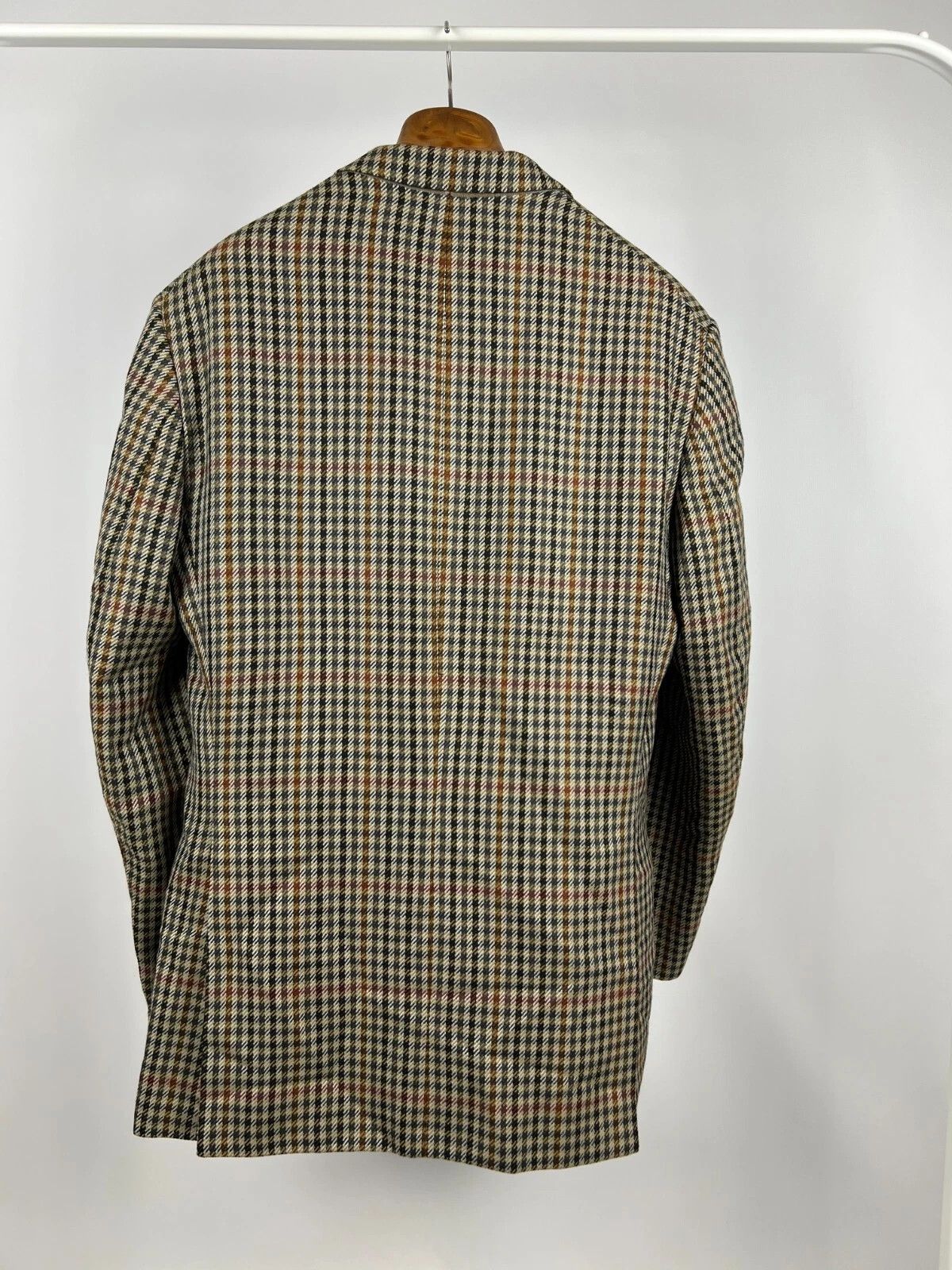 DAKS Daks London Signature Check Multicolor Tweed Blazer Jacket Size 44L - 11 Thumbnail