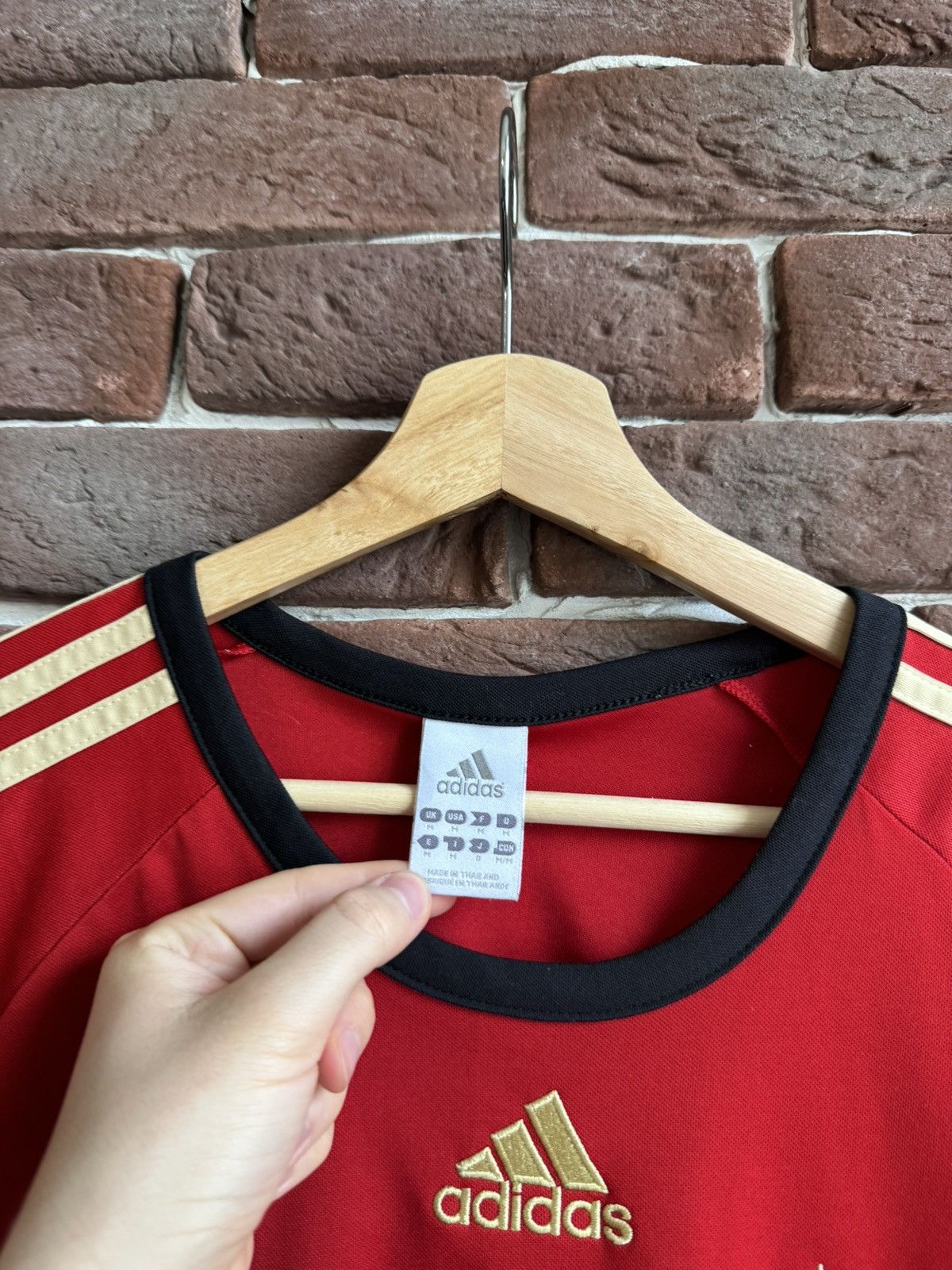 Vintage Rare Vintage 00s Germany Red 2008 Jersey Adidas Soccer Size US M / EU 48-50 / 2 - 4 Thumbnail