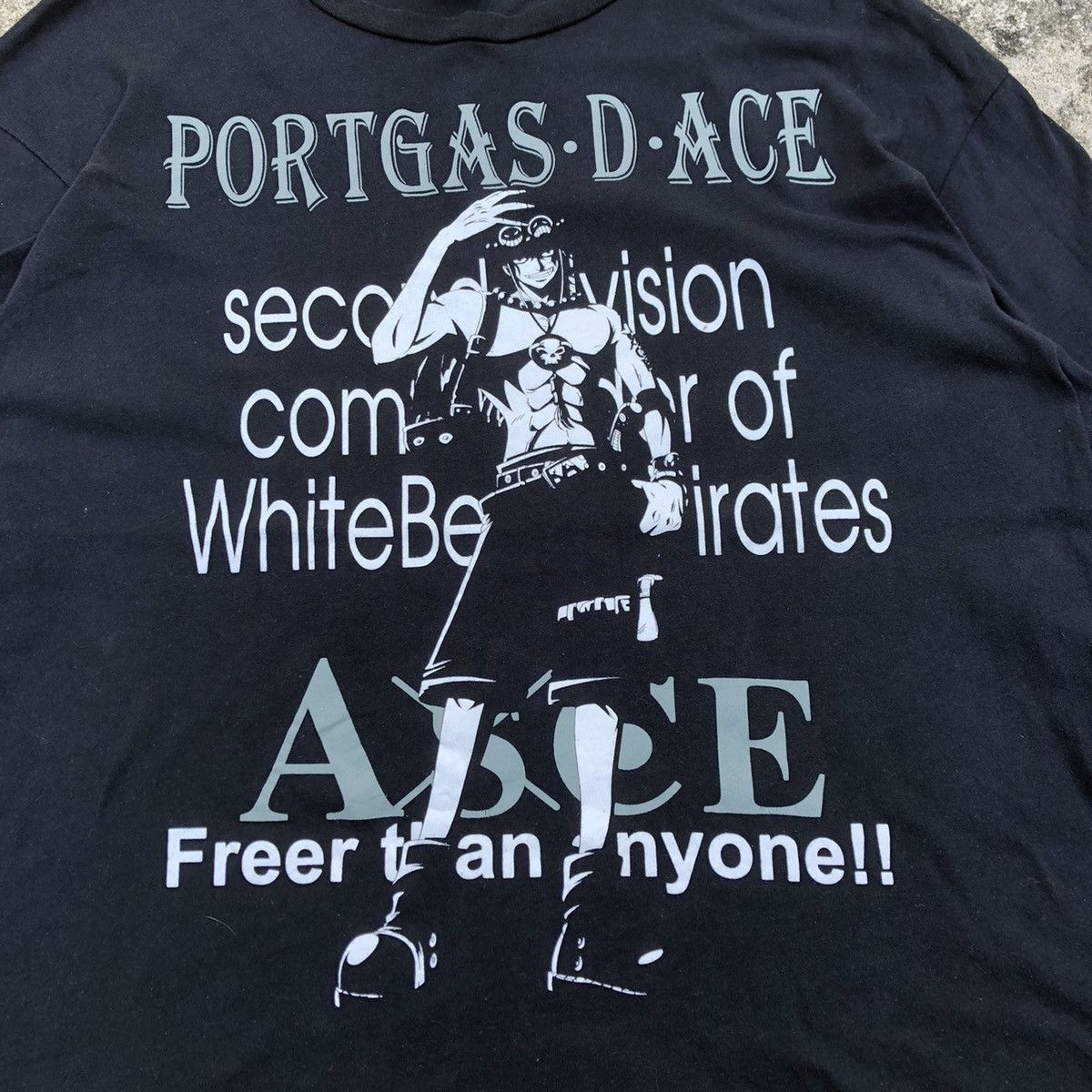 Anime × One Piece 🔥Rare🔥🇯🇵One Piece Portgas D Ace Of White Beard Promo Tee Size US XL / EU 56 / 4 - 2 Thumbnail