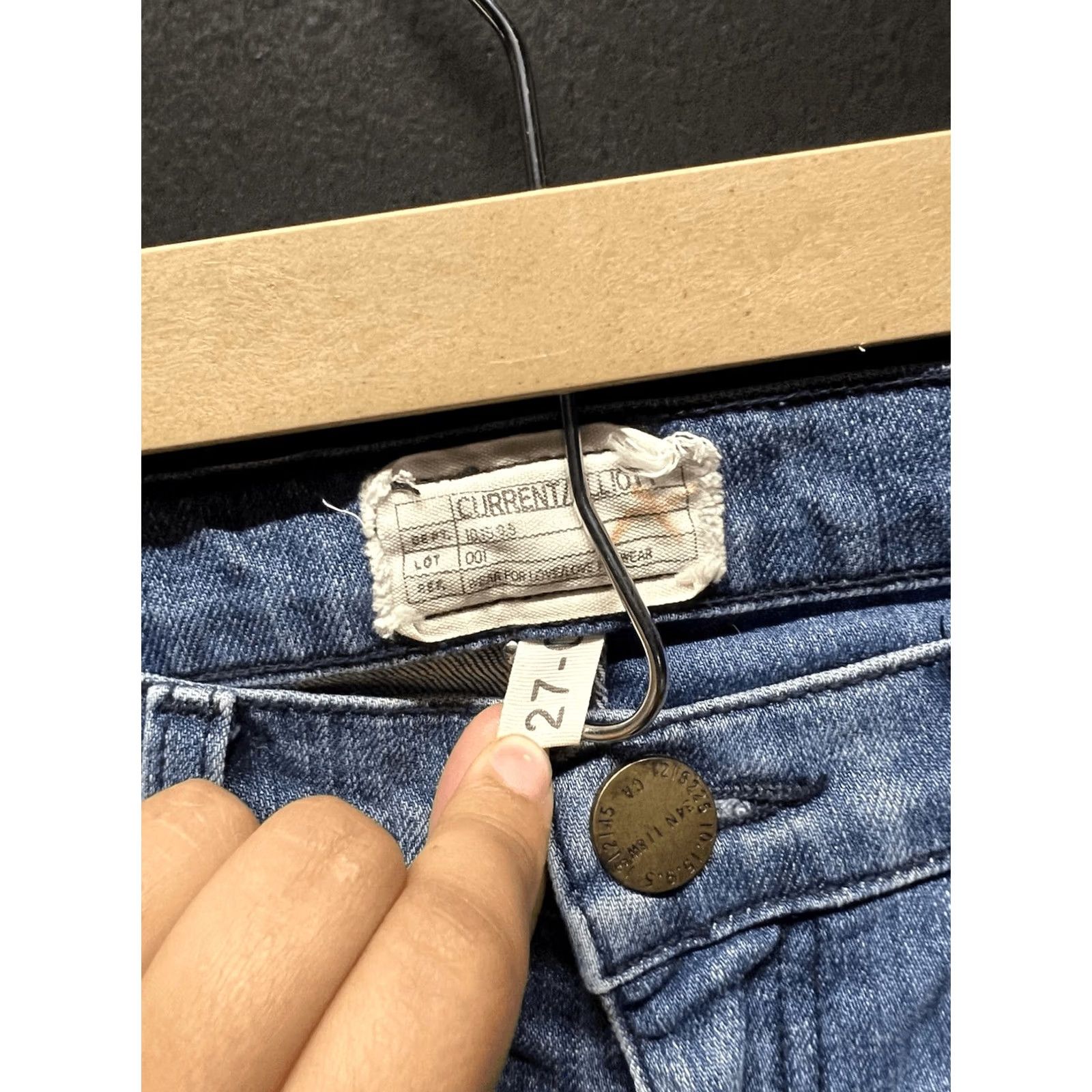 Vintage Current/Elliott The Stiletto Skinny Jeans Womens 27 Blue Patchwork Size 27" / US 4 / IT 40 - 2 Thumbnail