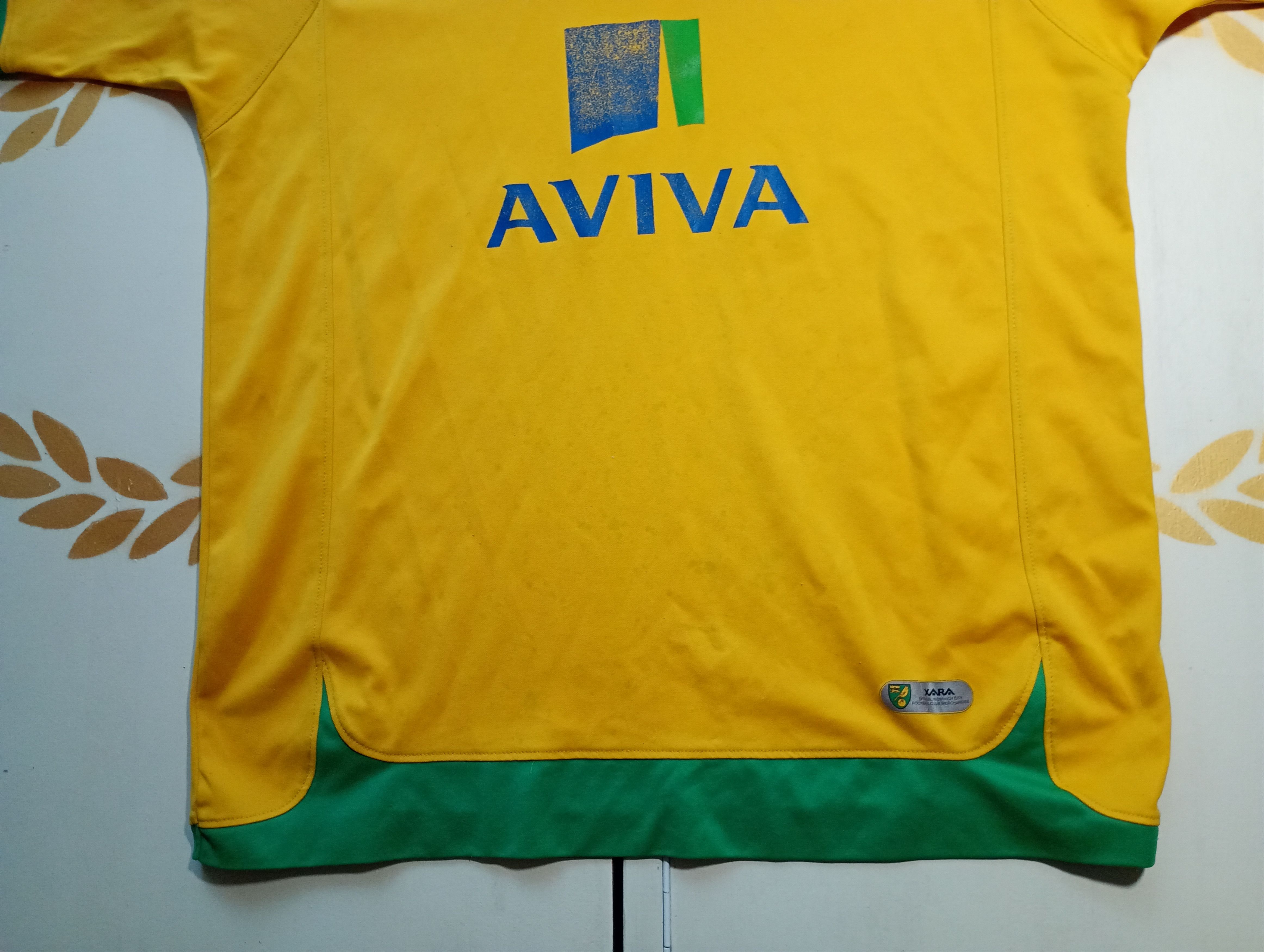 Vintage Xara Norwich City Jersey 2008-2010 Size US XL / EU 56 / 4 - 3 Thumbnail