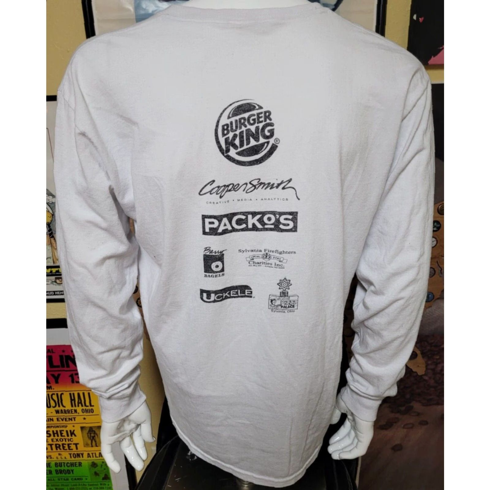 Jerzees Sylvania Northview Wildcats High School Retro Logo Long Sleeve T Shirt Large - Men - Black - Jerzees Size US L / EU 52-54 / 3 - 3 Thumbnail