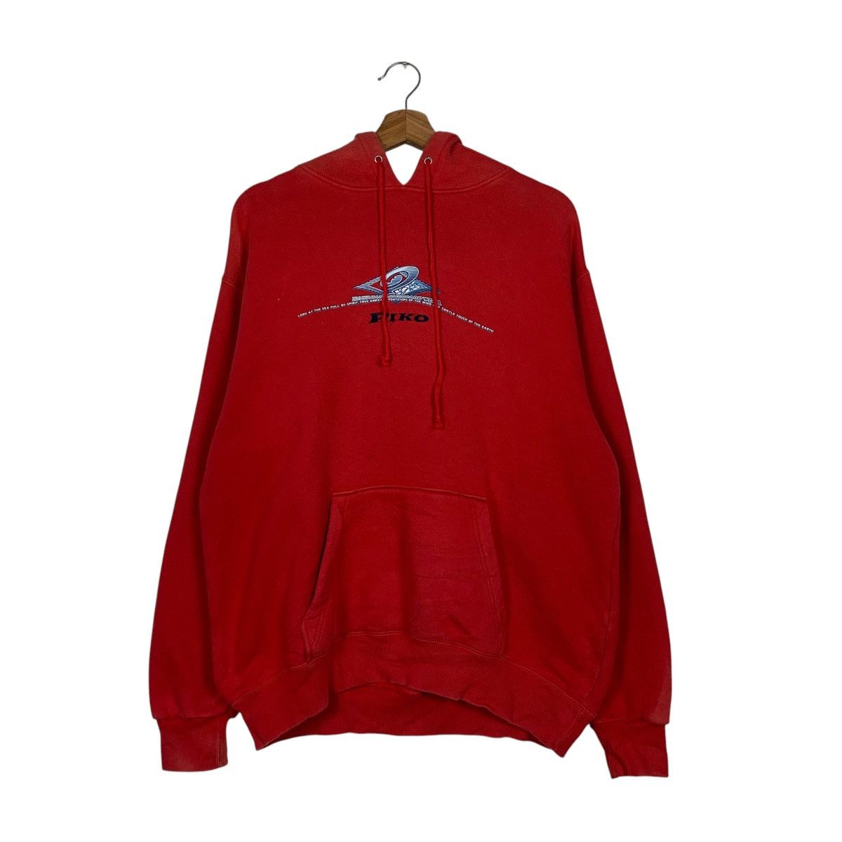 Japanese Brand Piko Hawaian Red Pullover Hoodie Size US L / EU 52-54 / 3 - 10 Thumbnail