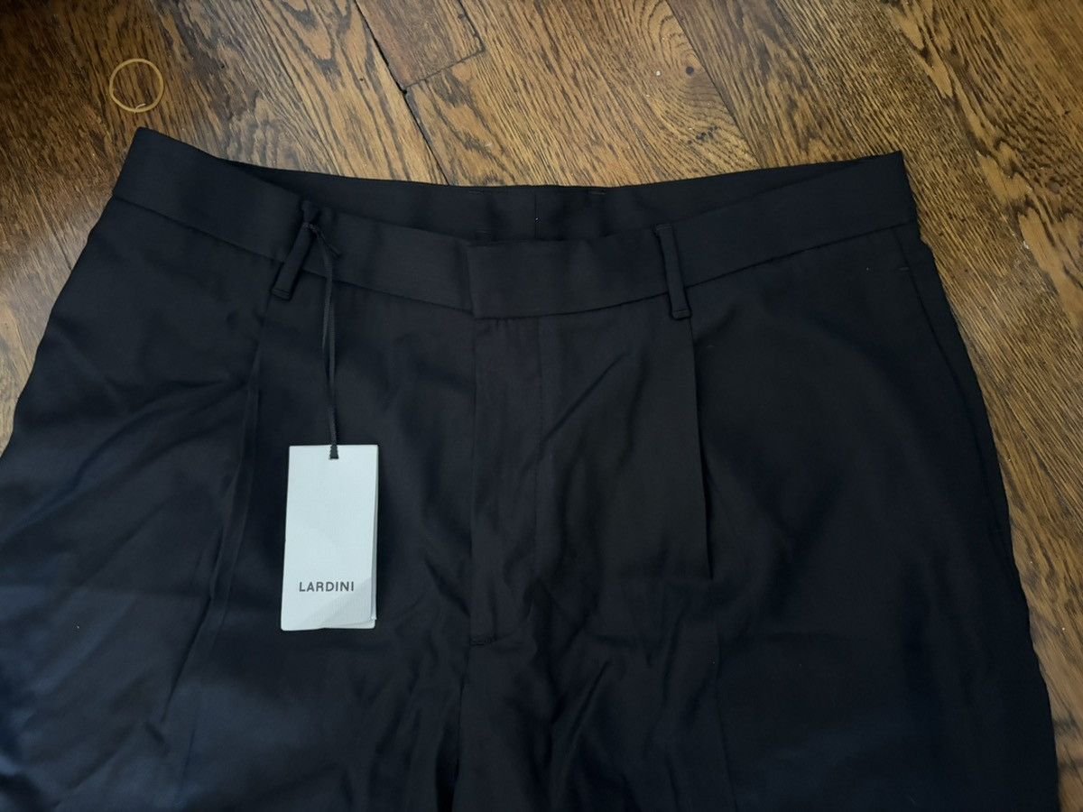 Lardini Lardini Black Pleated Trousers Size US 38 / EU 54 - 4 Thumbnail
