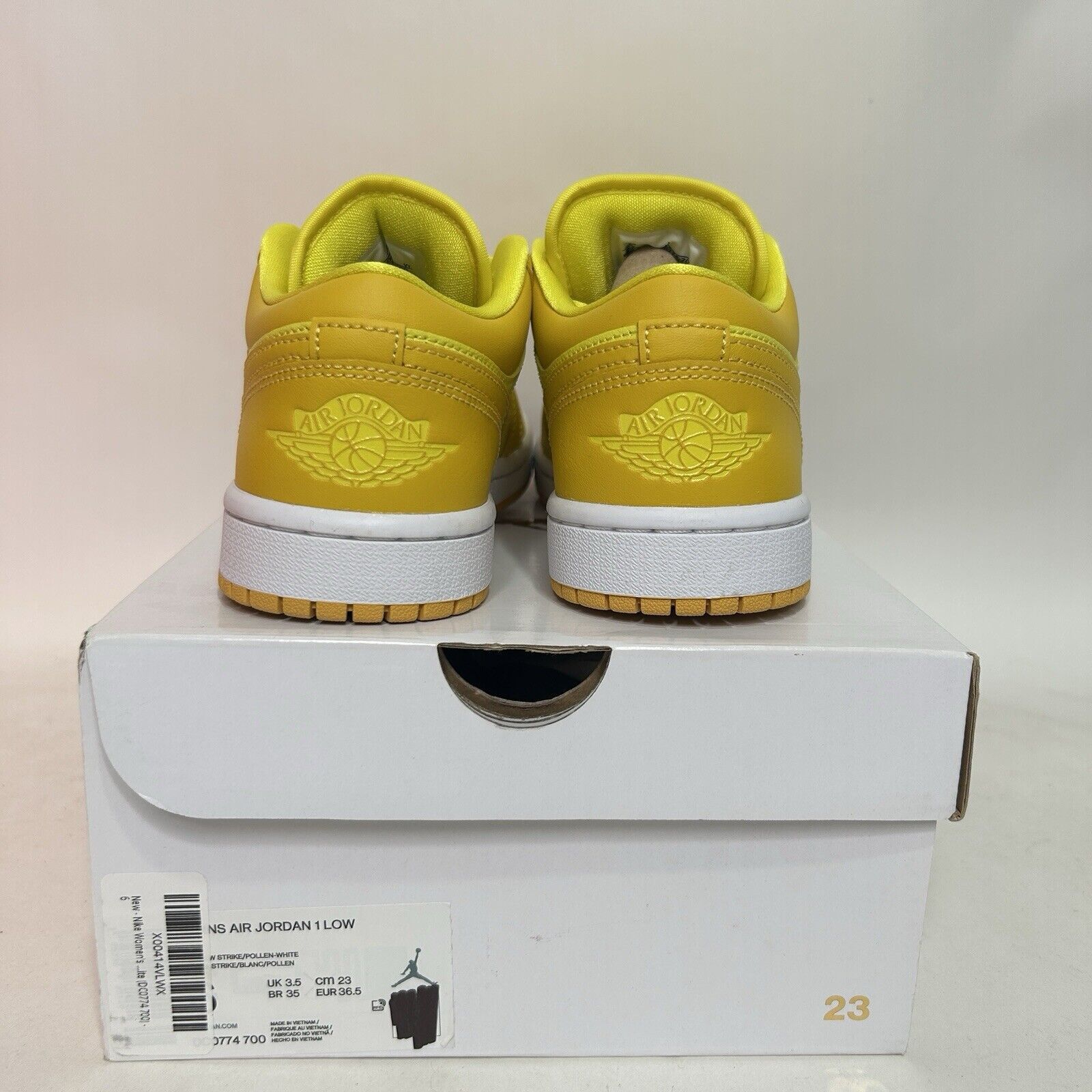 Nike Nike Air Jordan 1 Low Retro WMNS “Yellow Strike/Pollen” 2024 Size US 6 / IT 36 - 4 Thumbnail