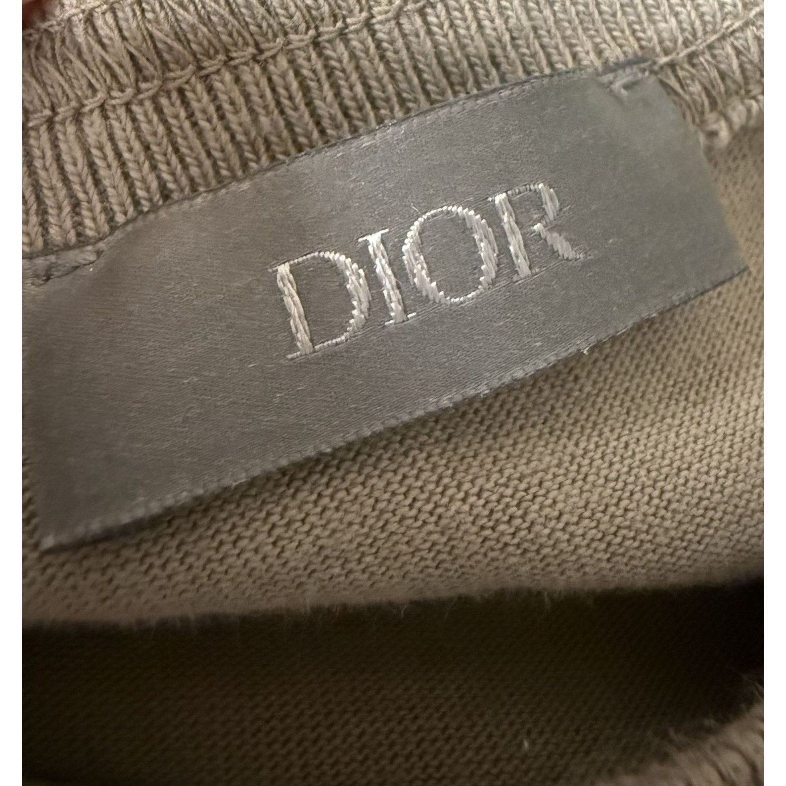 Dior Dior Beige Embroidered Logo Cotton Oversized T-Shirt L Made Size US L / EU 52-54 / 3 - 3 Thumbnail