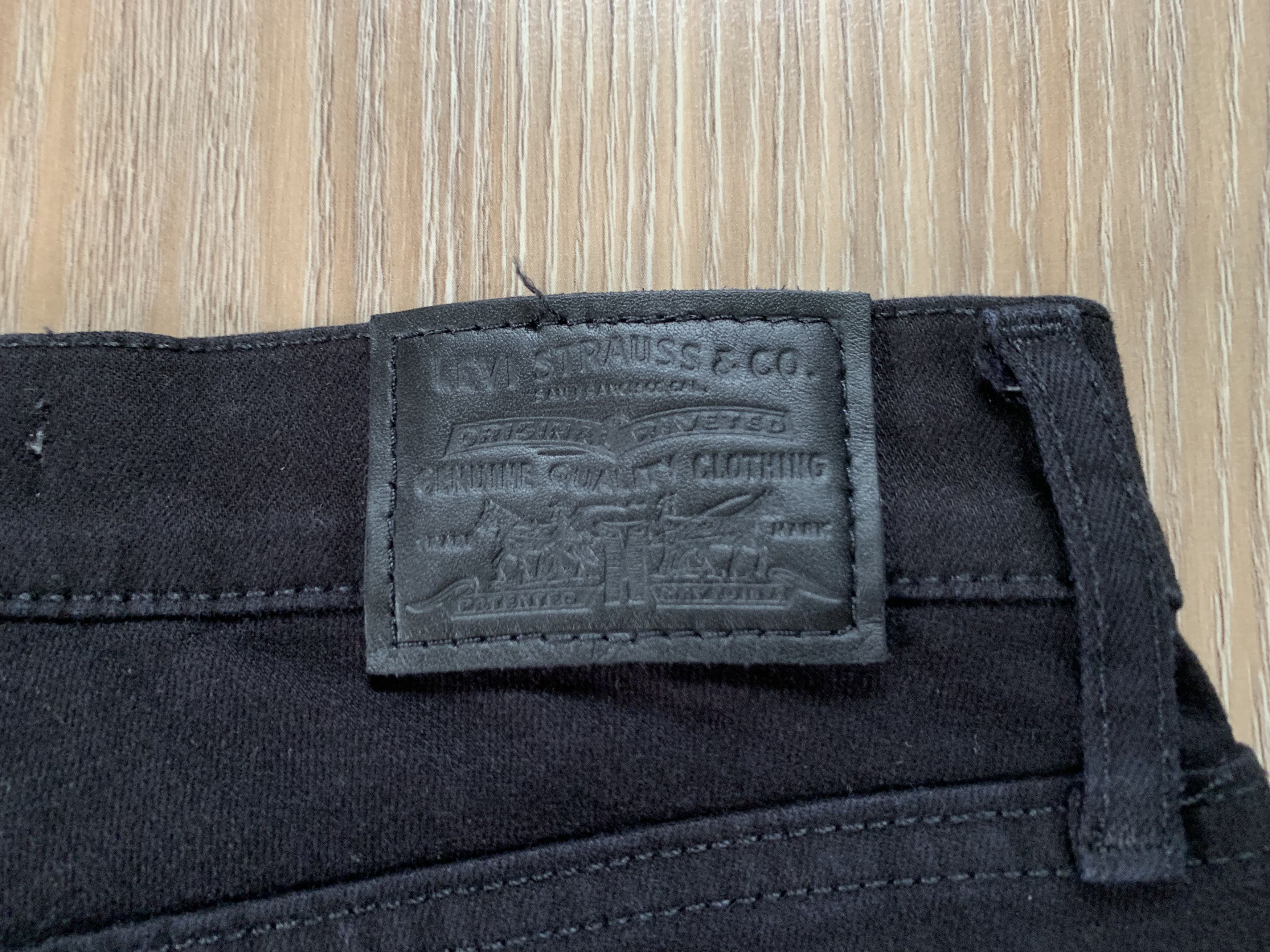 Levi's Levis Premium 724 High Rise Straight Black Jeans Size 28" / US 6 / IT 42 - 7 Thumbnail
