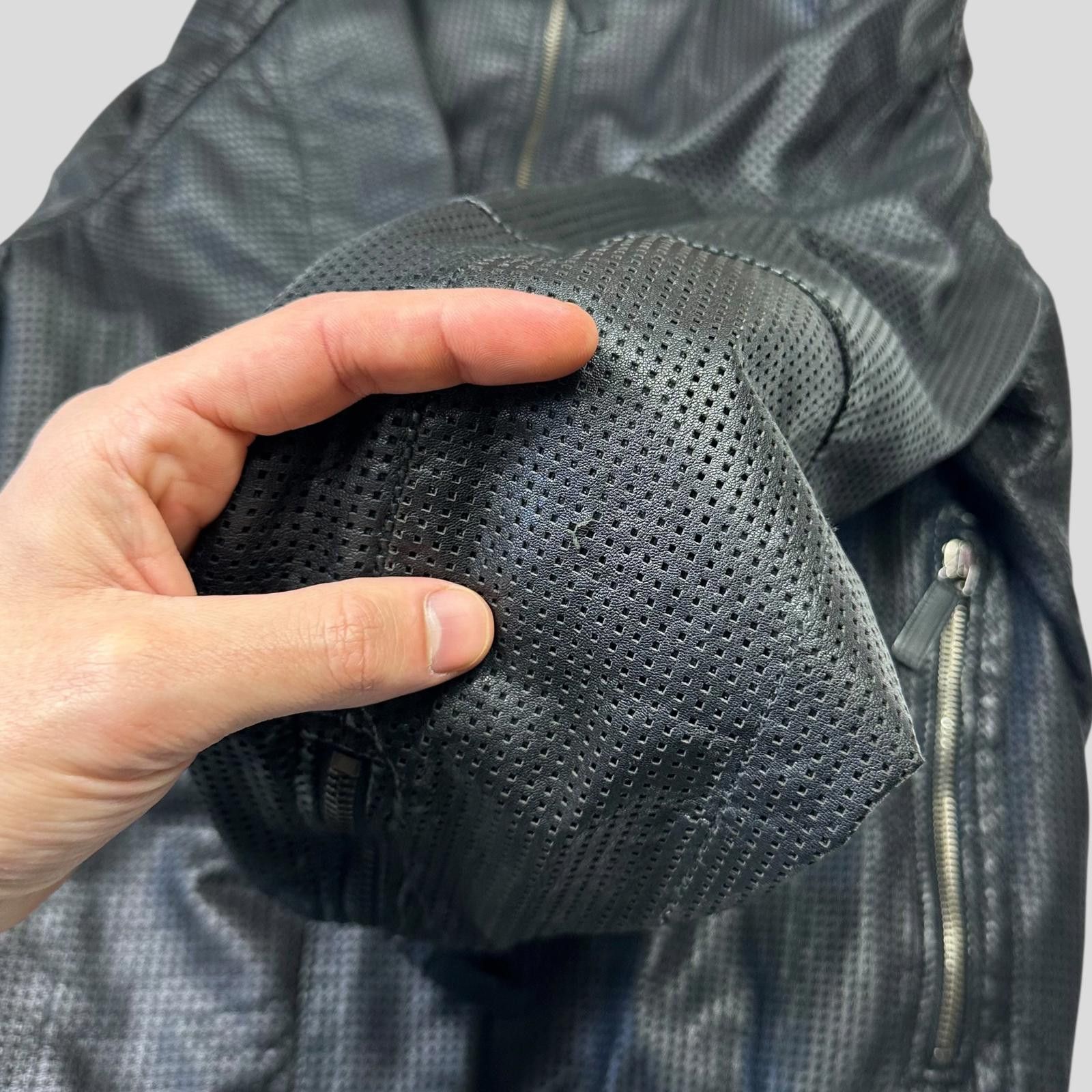 Armani Emporio Armani 2009 Perforated Mesh Leather Bomber IT52 (M) Size US M / EU 48-50 / 2 - 6 Thumbnail